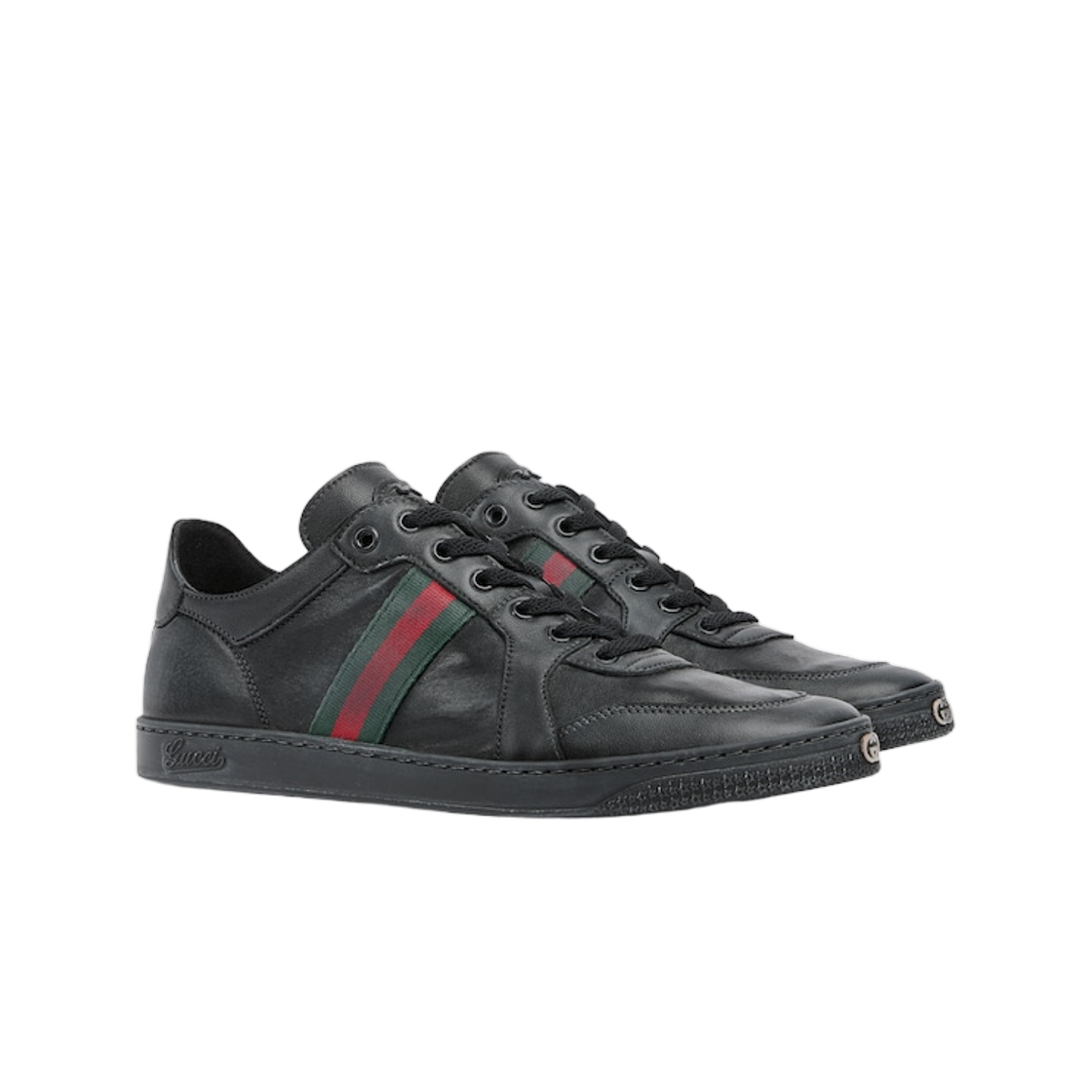 구찌 스트레치 로우 탑 스니커즈 블랙(Gucci Stretch Low Top Sneakers Black) - 2