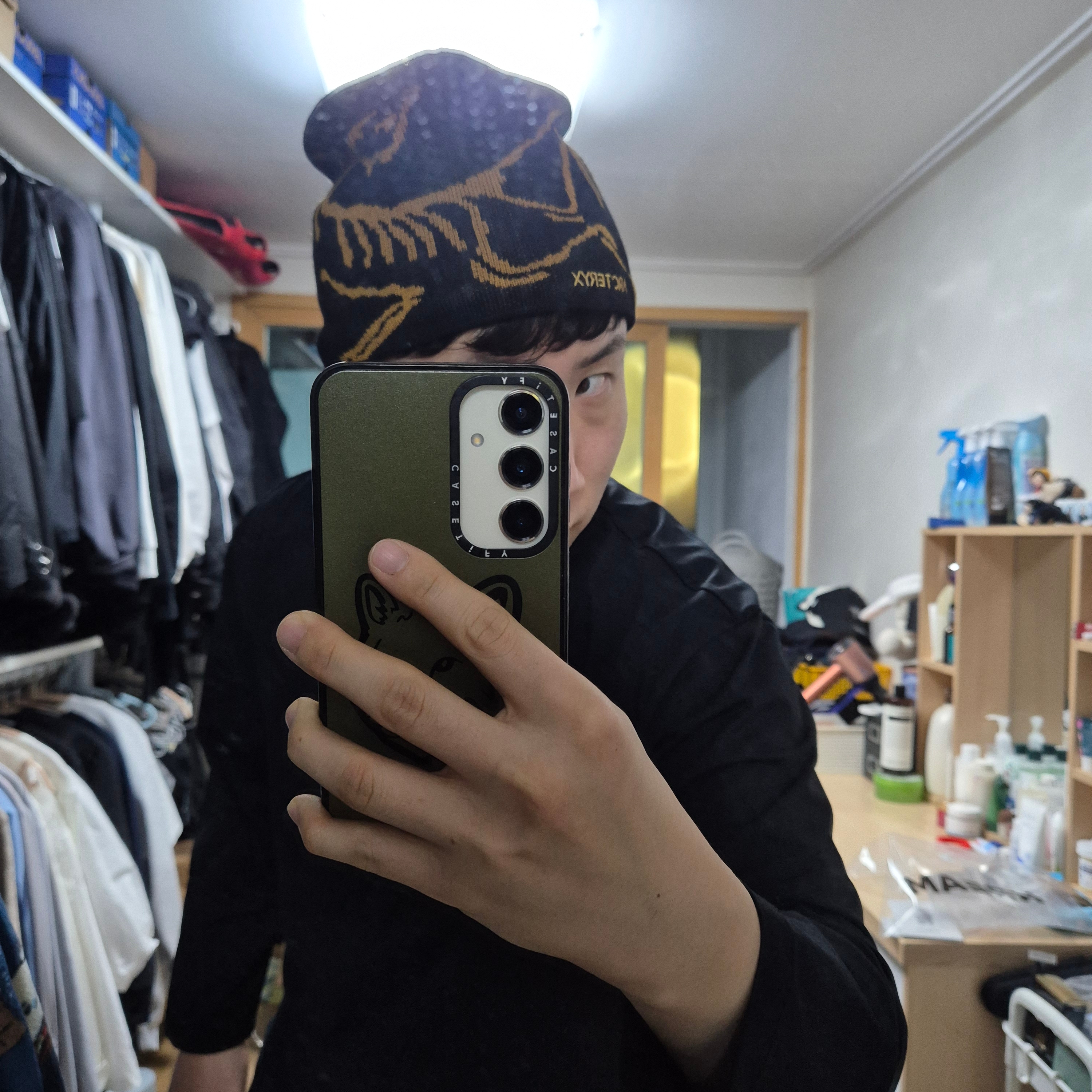 Arc'teryx Bird Head Toque 24K Black 착용 스타일 - 2