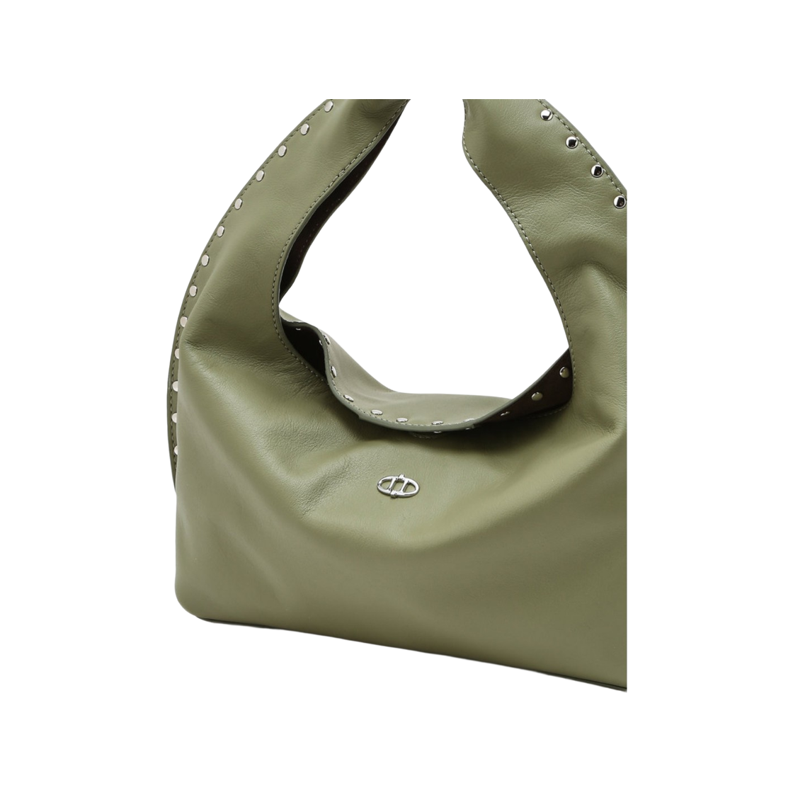 아떼 바네사브루노 액세사리 마롱 소프트 올리브 스터드 마롱소프트 토트백 S 라이트 그린(Athe Vanessabruno Acc Maron Soft Olive Stud Maron Soft Tote Bag S Light Green) - 4