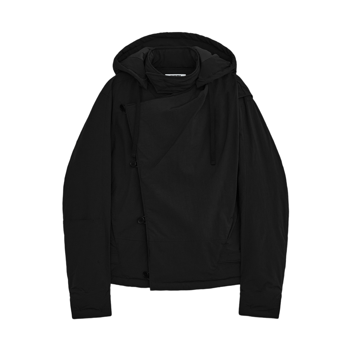 심 드레이프 다이애그널 점퍼 블랙(SYMM Draped Diagonal Jumper Black)