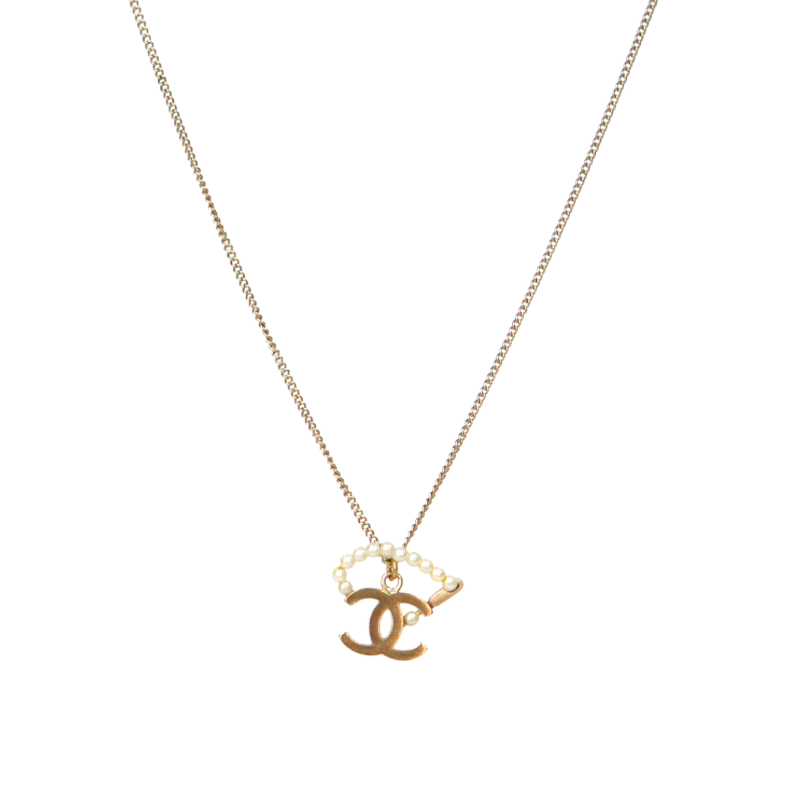 샤넬 진주 CC 골드 목걸이 A-B46177(Chanel Pearl CC Gold Necklace A-B46177) - 1