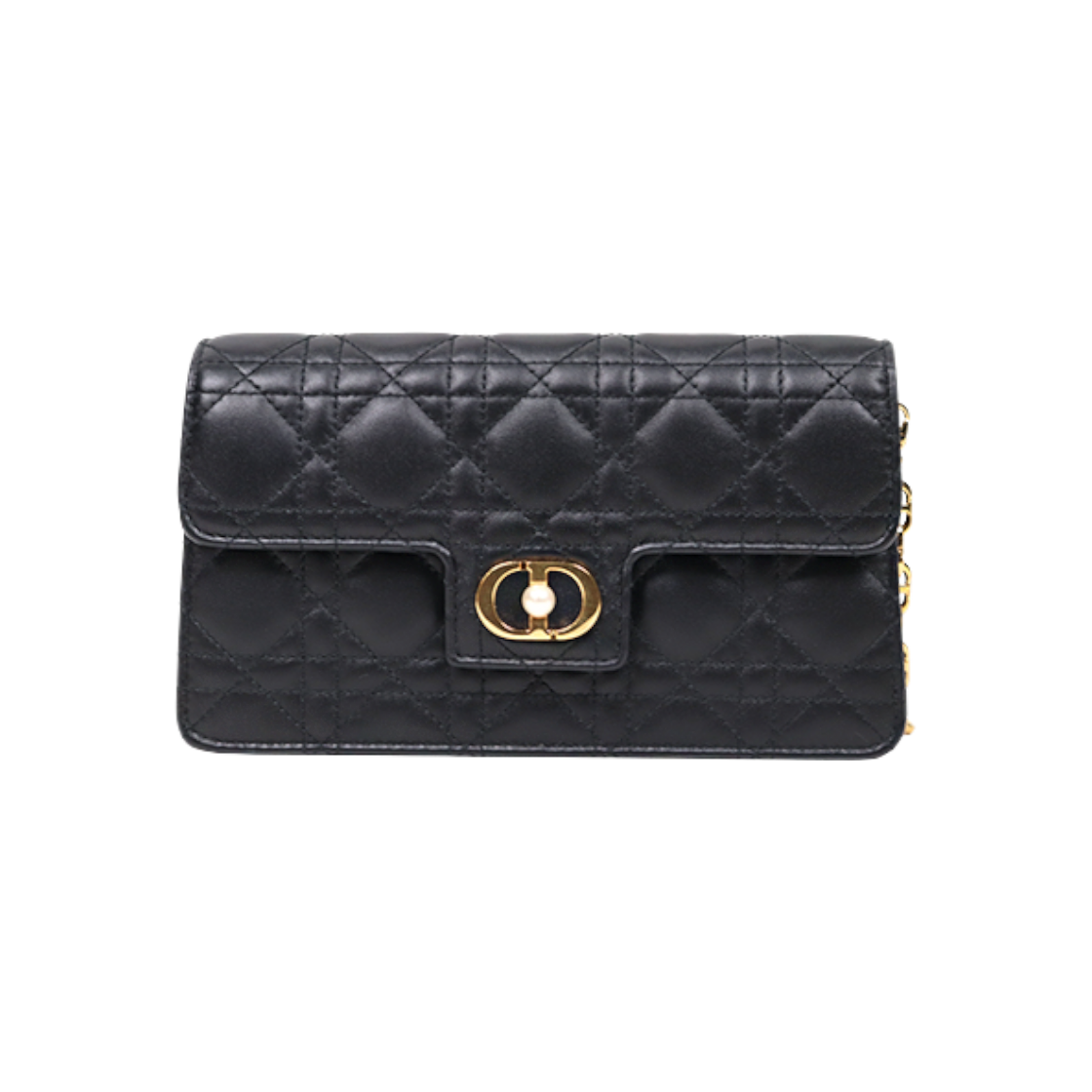 디올 미니 블랙 까나쥬 졸리 체인 숄더백 D-A46383(Dior Mini Black Cannage Jolly Chain Shoulder Bag D-A46383) - 1