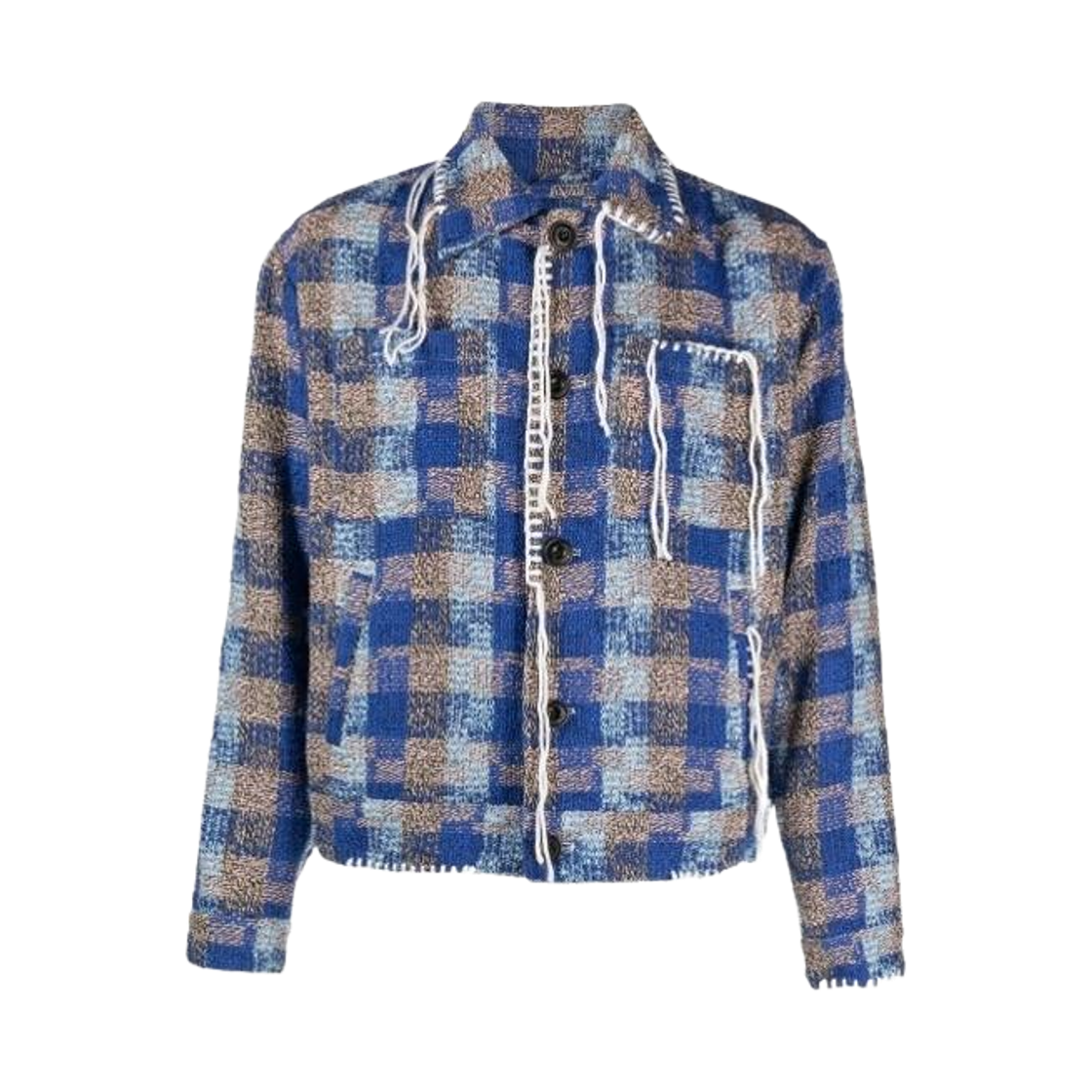 AWA513M Andersson Bell Kenley Check Work Jacket Blue