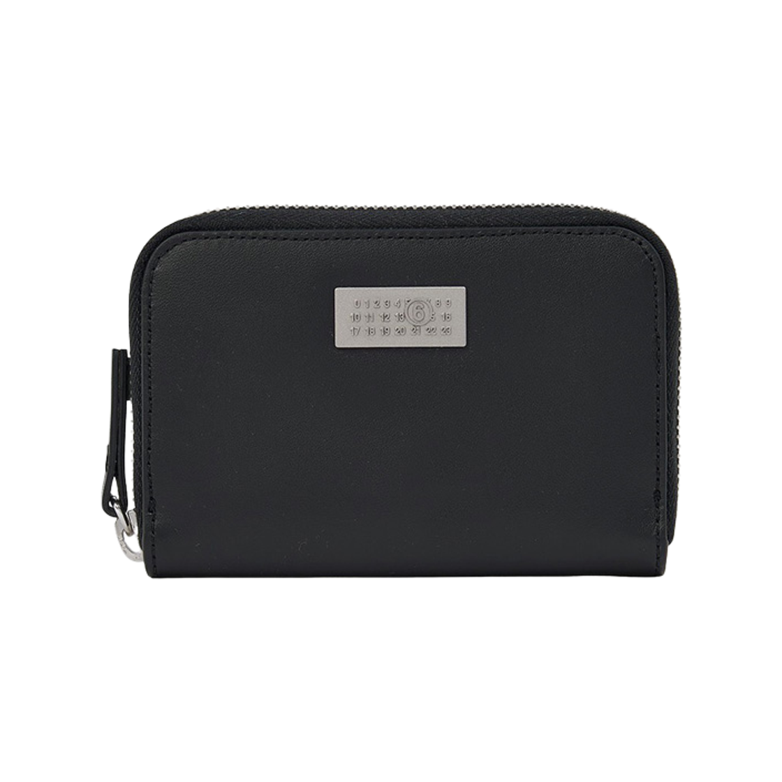 SA5UI0031P8873T8013 MM6 Maison Margiela Numeric Leather Zip Wallet Black
