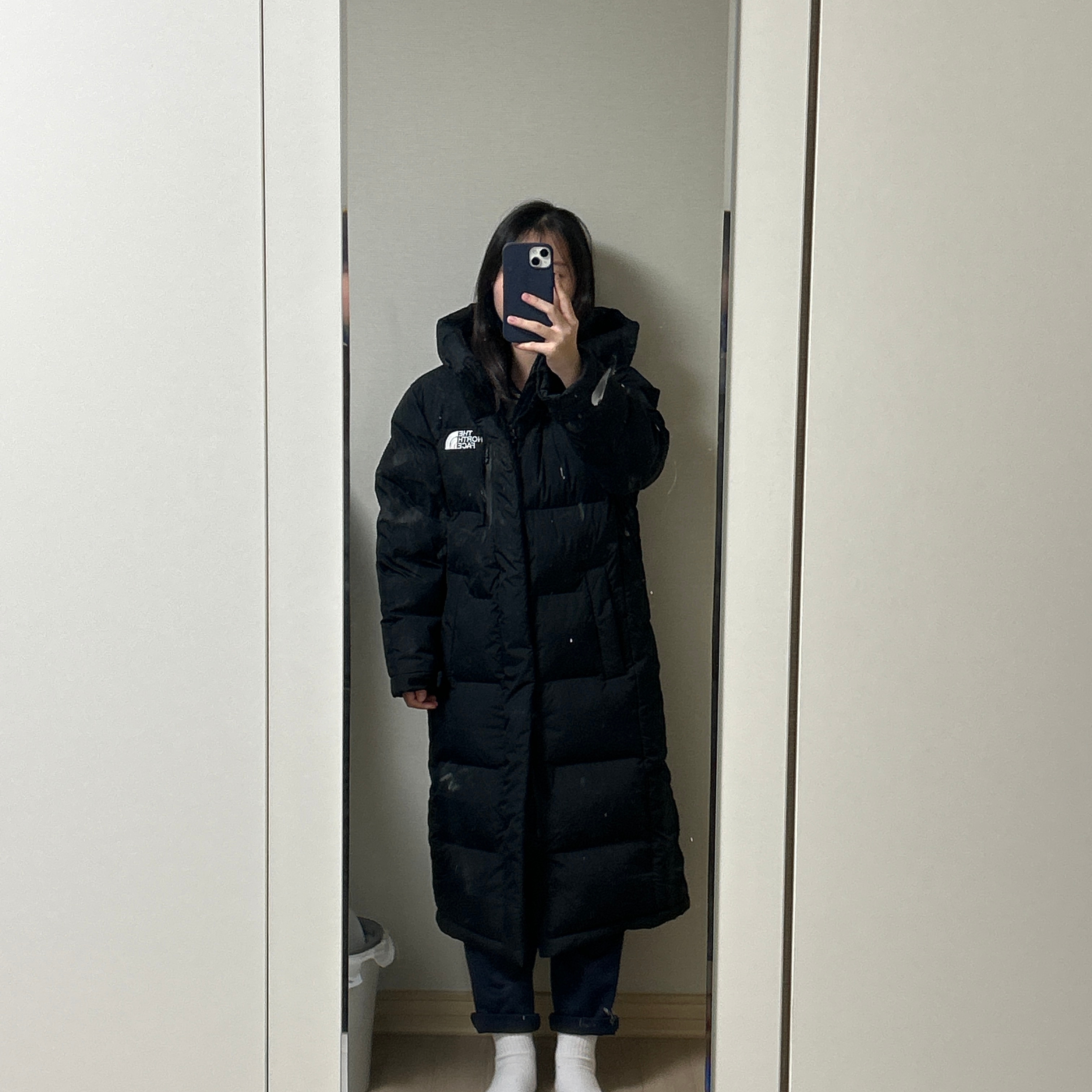 The North Face Act Free Ex Hybrid Down Coat Black - 25FW 착용 스타일