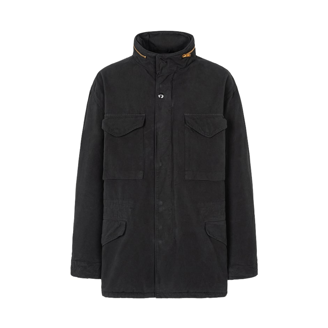 A03-01031 Comoli Garment Dyed M65 Jacket Black - 26SS