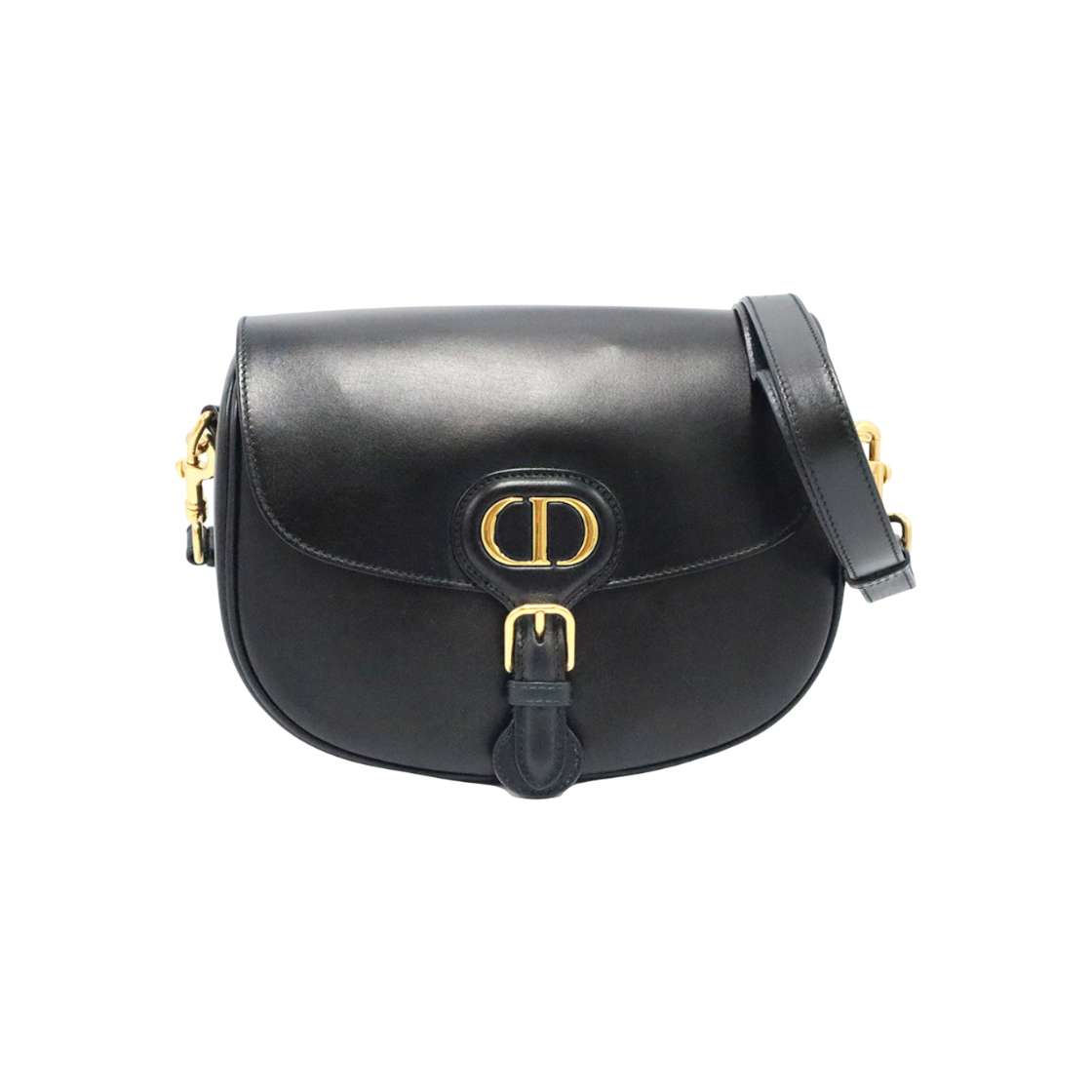 ITFICEHDDC5J Dior Bobby Medium Crossbody Bag in Black Box Calfskin