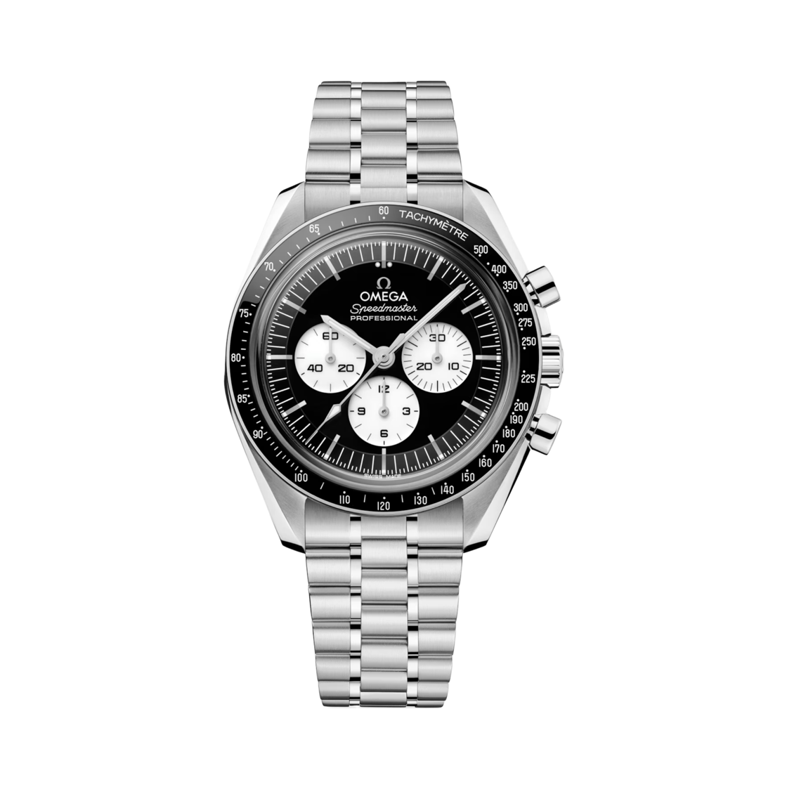 31030425001004 Omega Speedmaster Moonwatch Professional Co Axial Master Chronometer Chronograph Steel Black (Transparent Caseback Ver.)