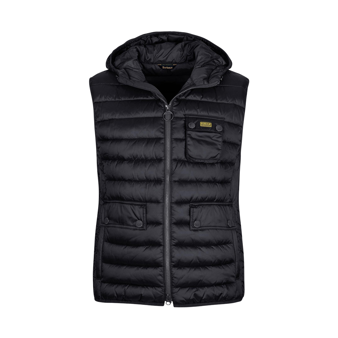 MGI0006BK91 Barbour Ousten Hooded Gilet Classic Black