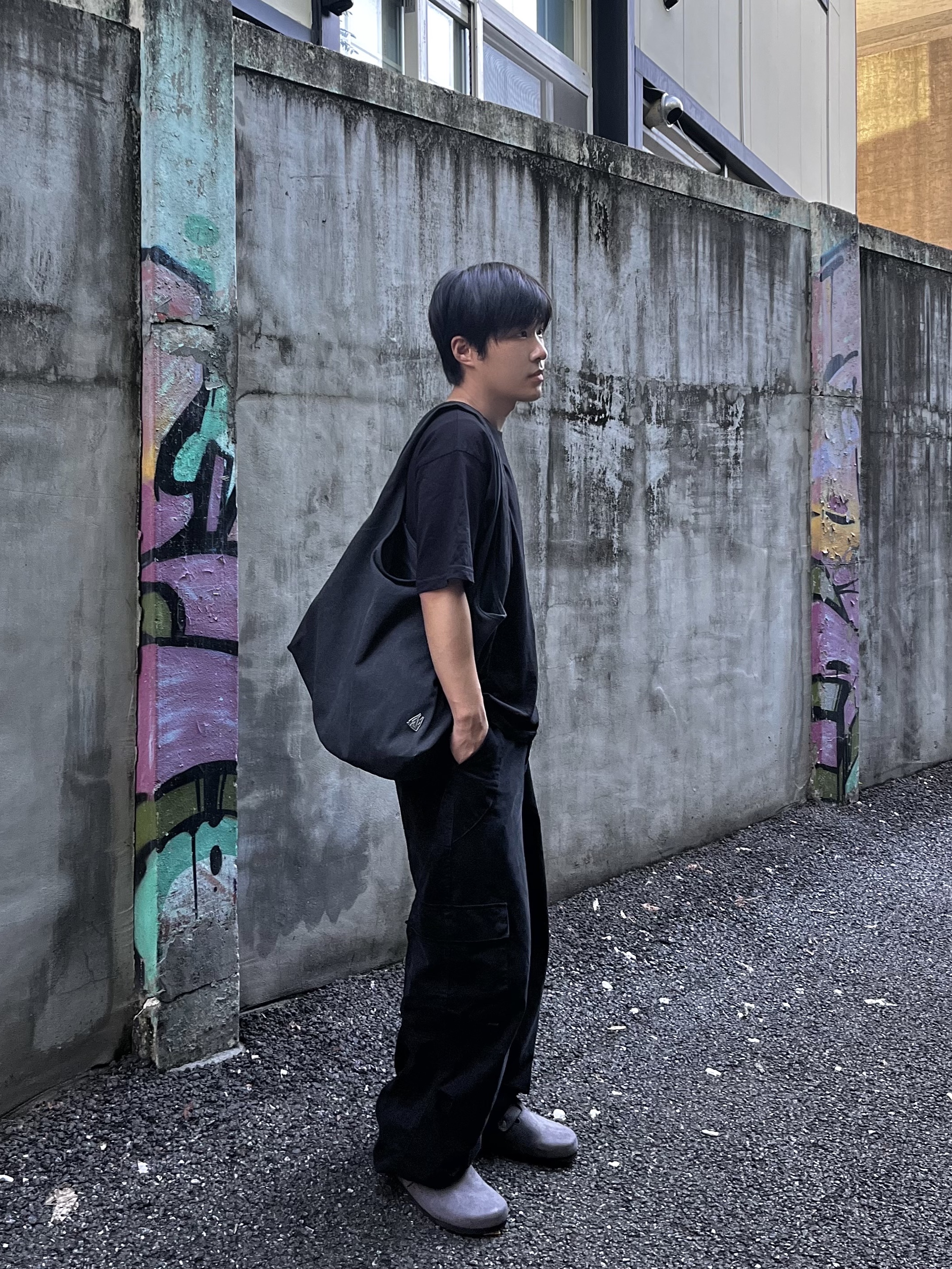 noun Washed Cargo Pants Black 착용 스타일 - 2