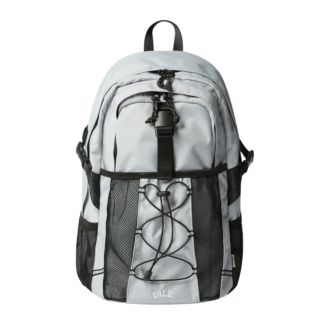예일 메쉬 포켓 버클 백팩 그레이(Yale Mesh Pocket Buckle Backpack Grey)