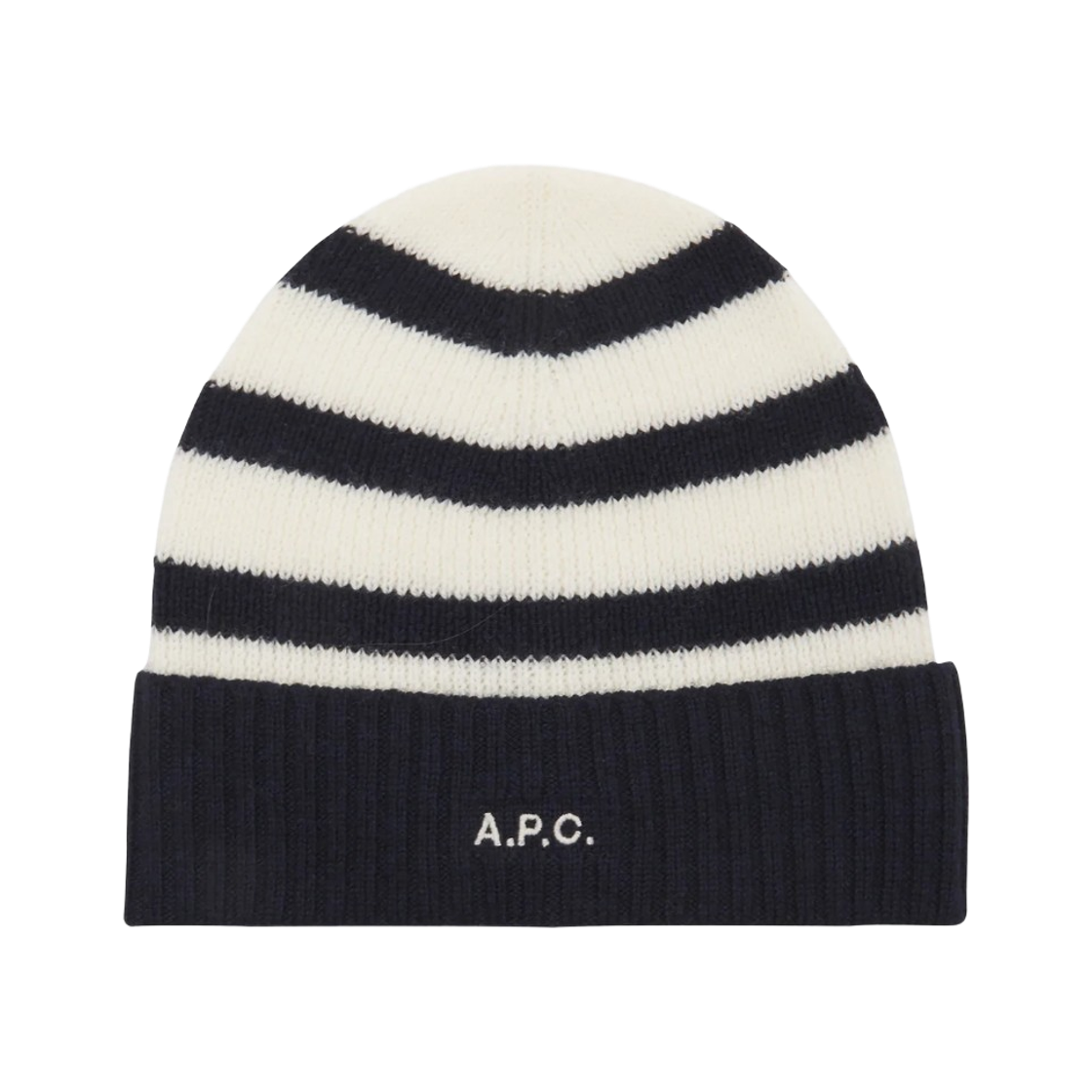 아페쎄 마틴 니트 캡 다크 네이비 에크루(A.P.C. Martin Knit Cap Dark Navy Ecru)