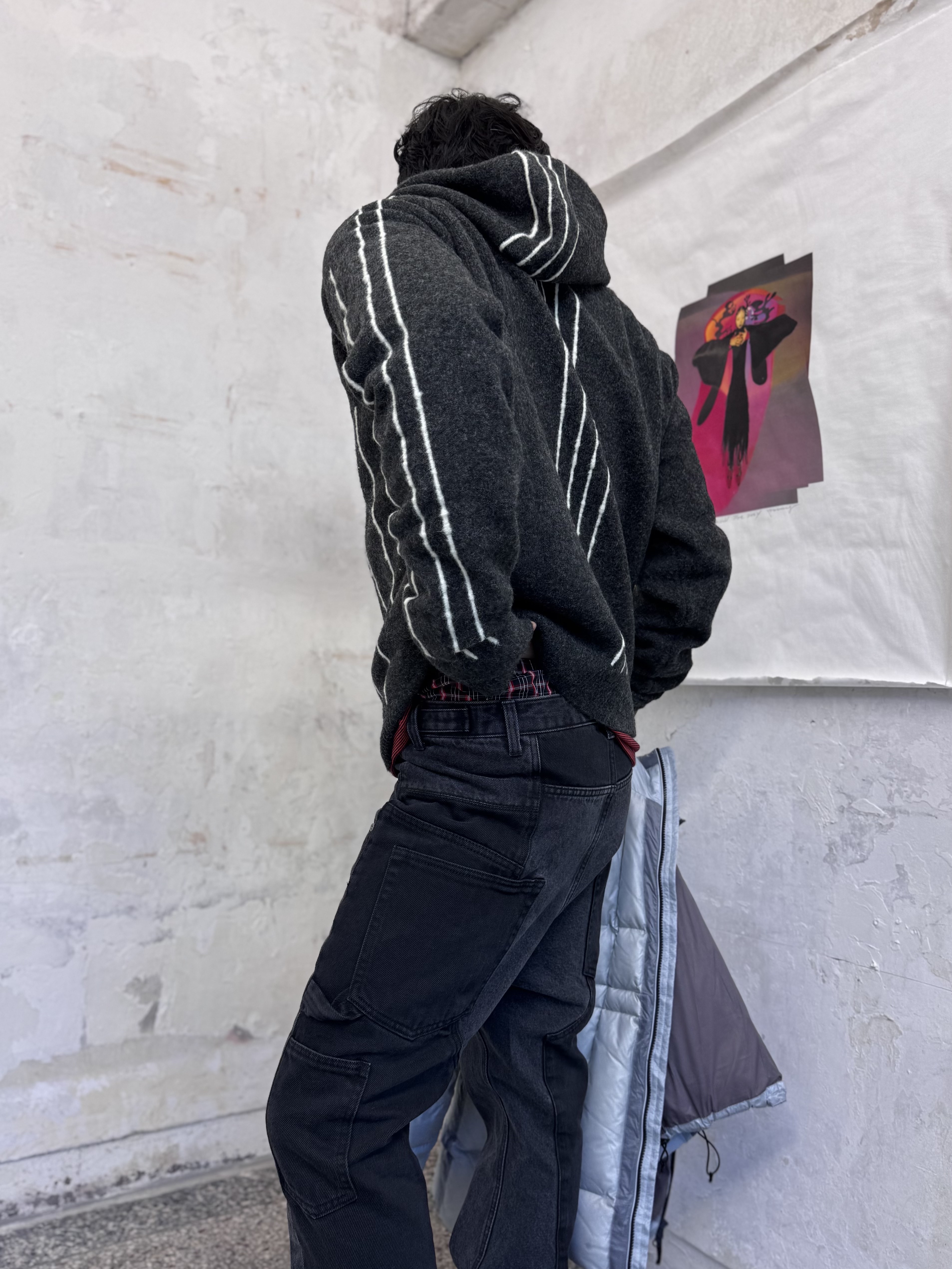Dr. Martens x Rick Owens 1460 Quad Sole Mega Lace Boots Black 착용 스타일 - 4