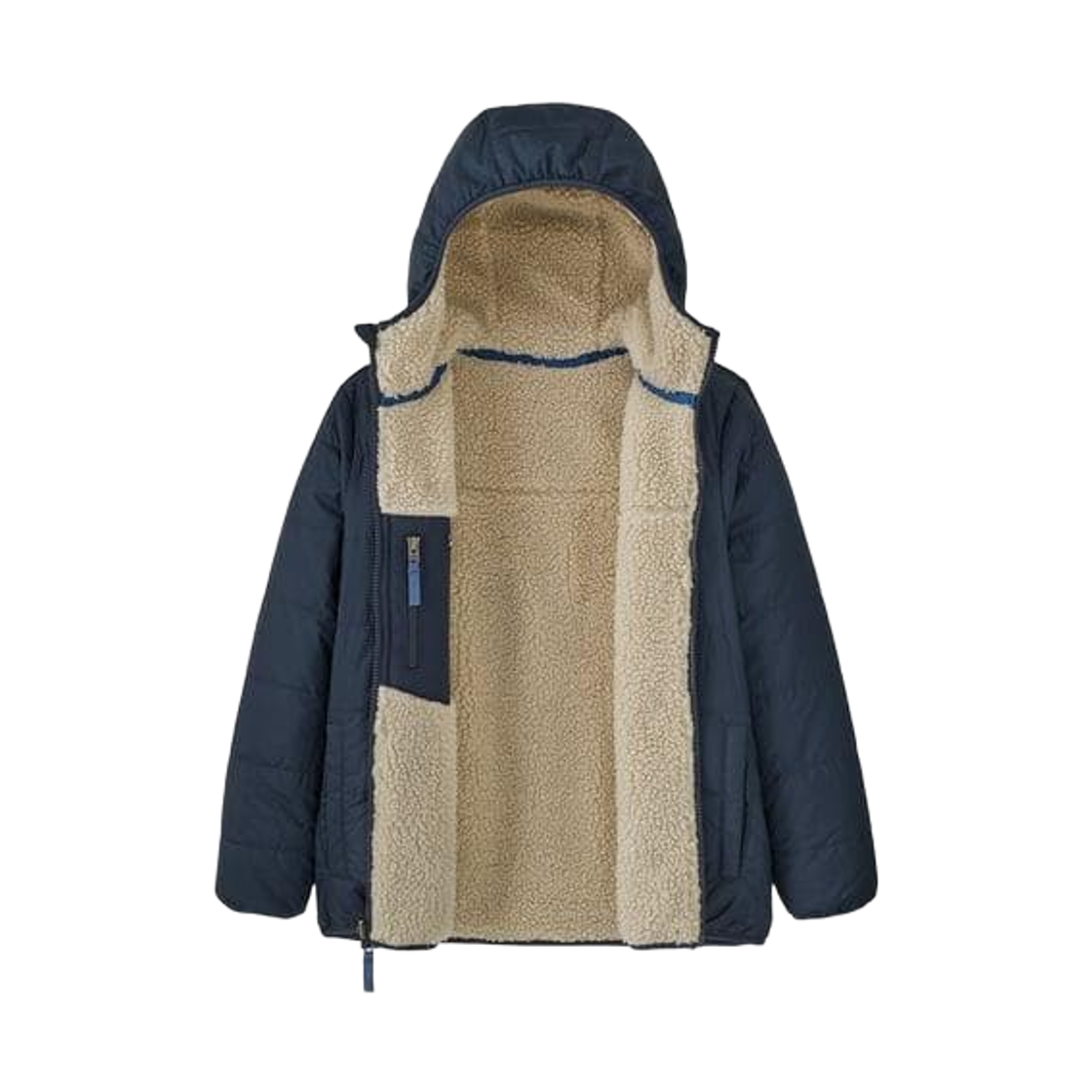 (키즈) 파타고니아 리버시블 레디 프레디 후디 뉴 네이비((Kids) Patagonia Reversible Ready Freddy Hoody New Navy) - 3