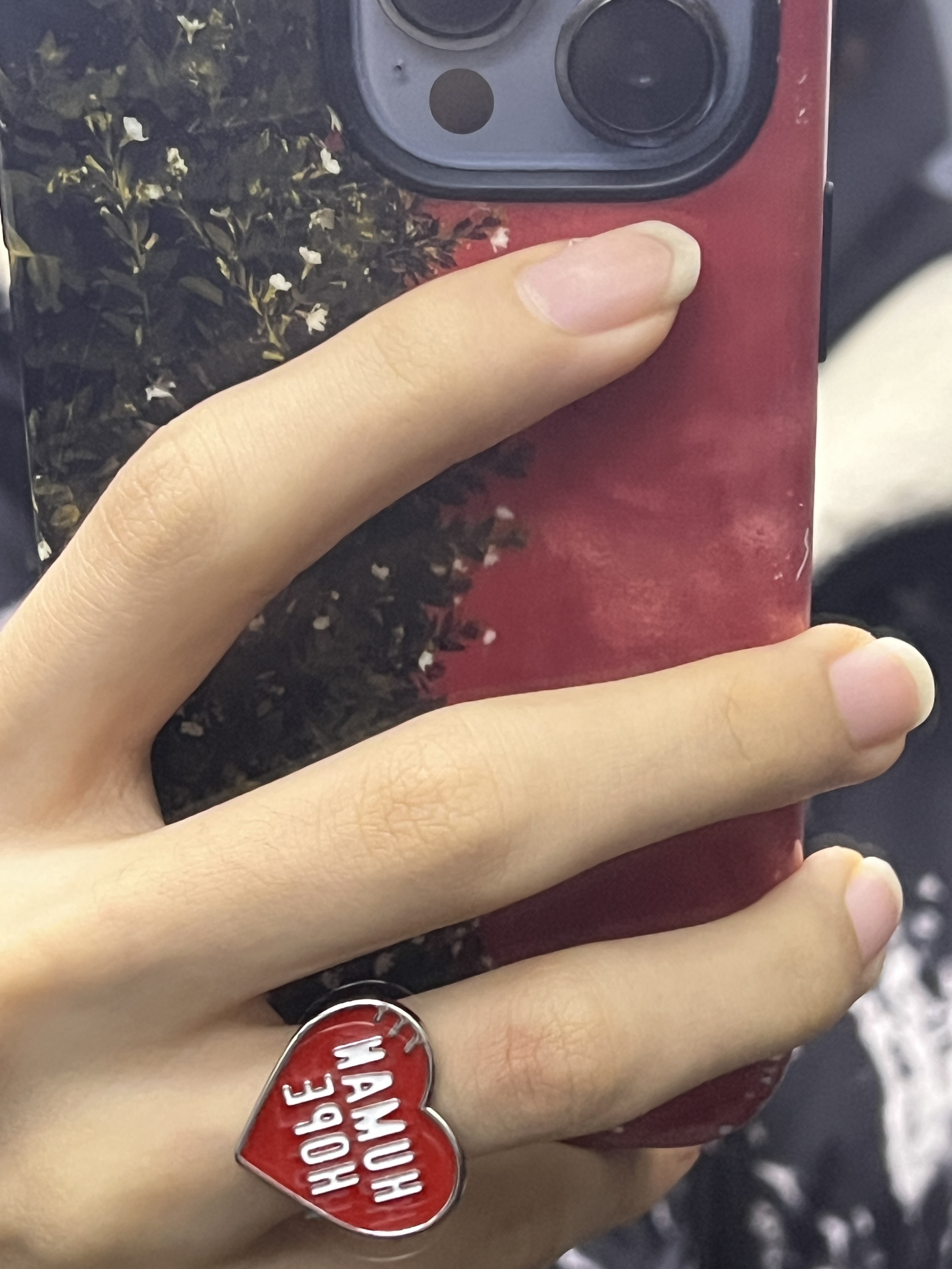 Human Made Human Hope Ring Set Red 착용 스타일