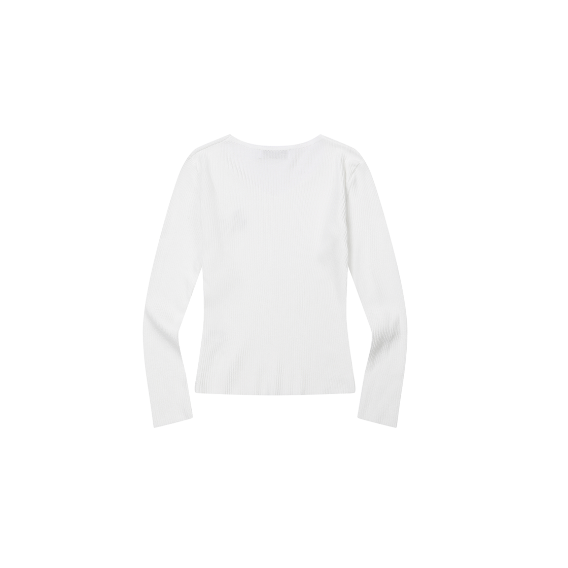 무센트 마돌 브이넥 크롭 골지 니트 (3컬러) 아이보리(MUCENT Madol V-Neck Crop Rib Knit (3Color) Ivory) - 2