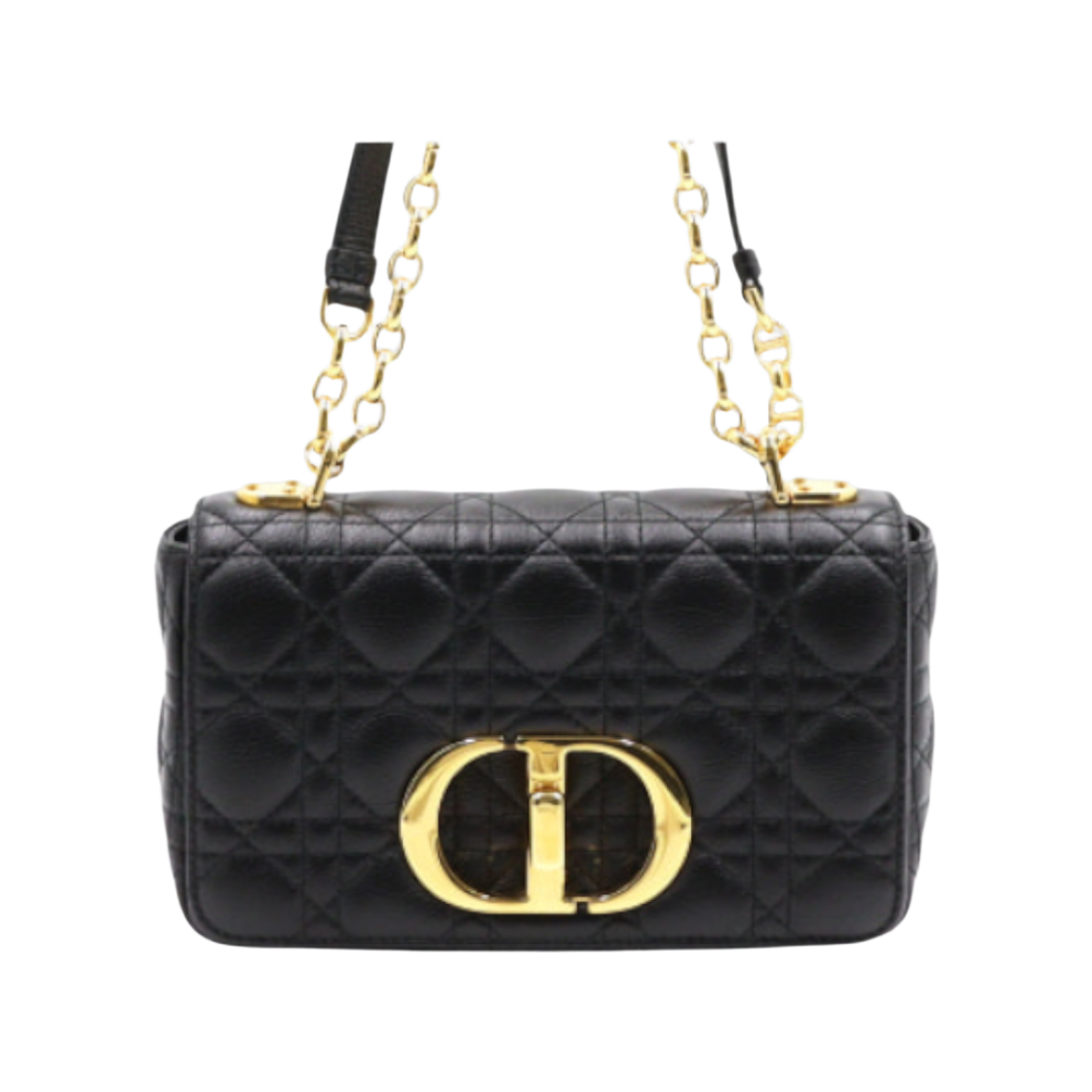 디올 M9241UWHC 블랙 서플 까나쥬 카로 스몰 금장체인 숄더백 겸 크로스백 aa48136(Dior Black Cannage Caro Small Chain Shoulder and Crossbody Bag) - 1