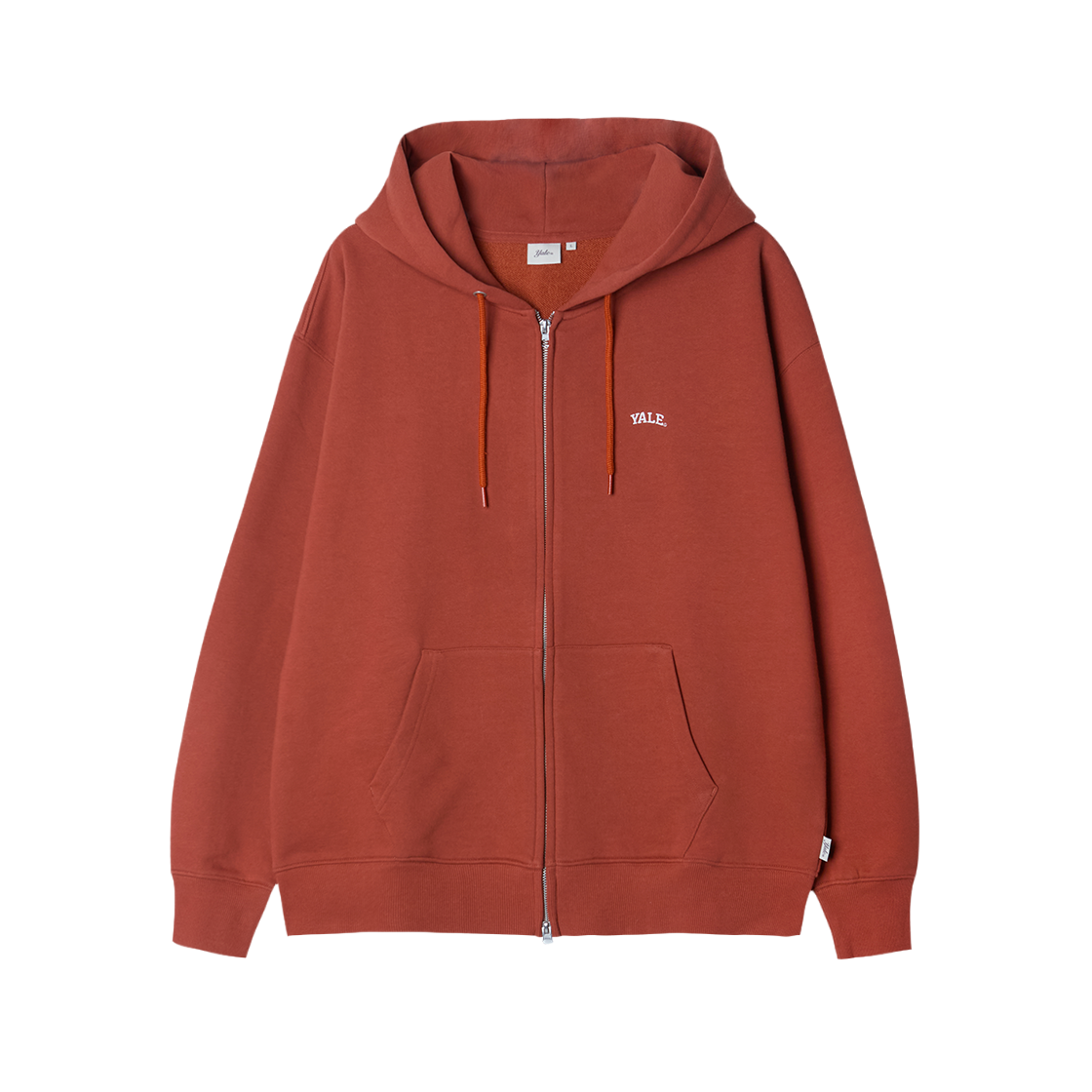 YGS1HZ307SCO Yale Small Arch Hoodie Zip-Up Coral