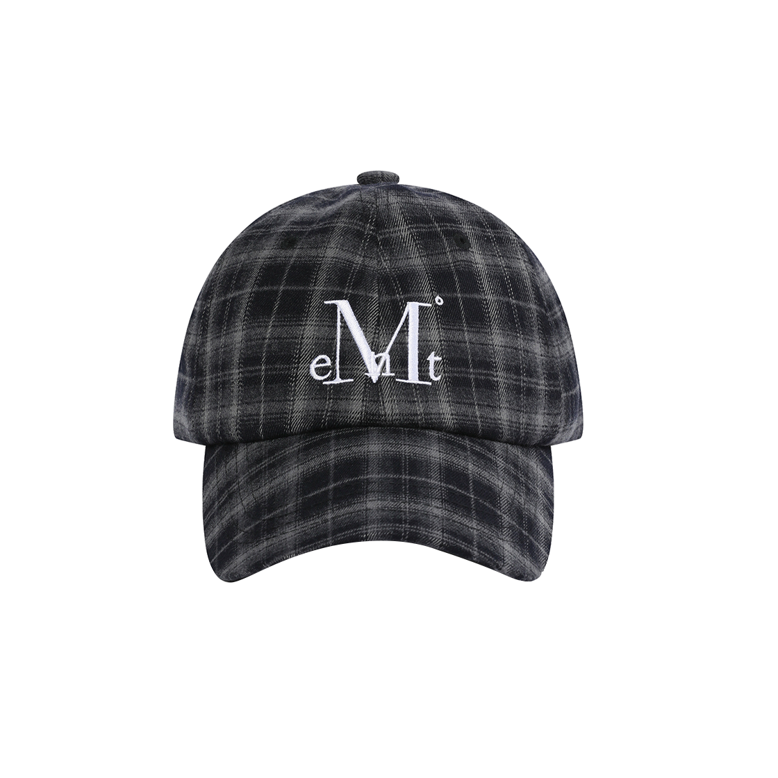 무센트 시그니처 볼캡 체크 블랙(MUCENT Signature Ball Cap Check Black)