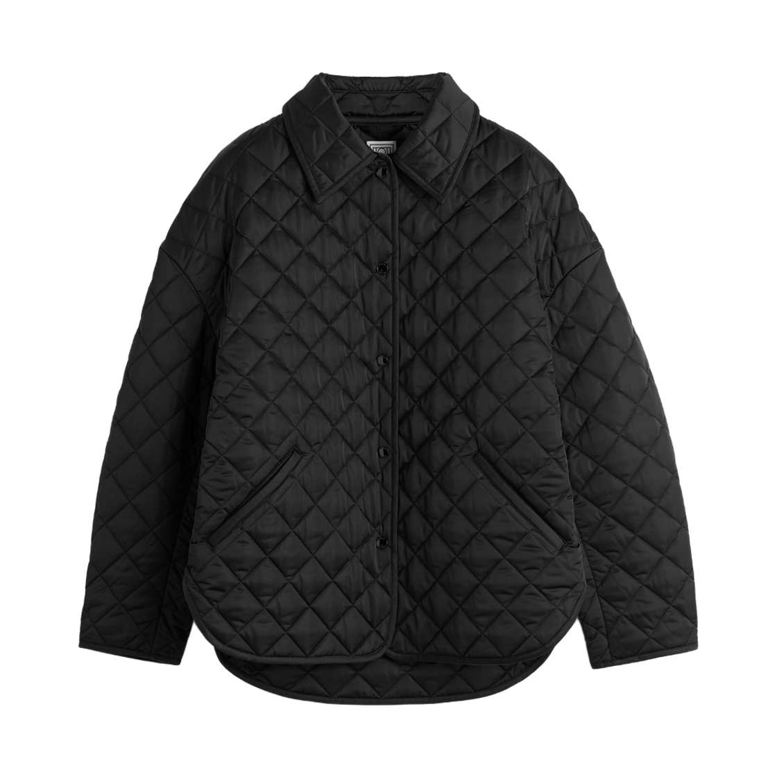 254-WRO0200-FB0351-001 (W) Toteme Collared Quilted Jacket Black