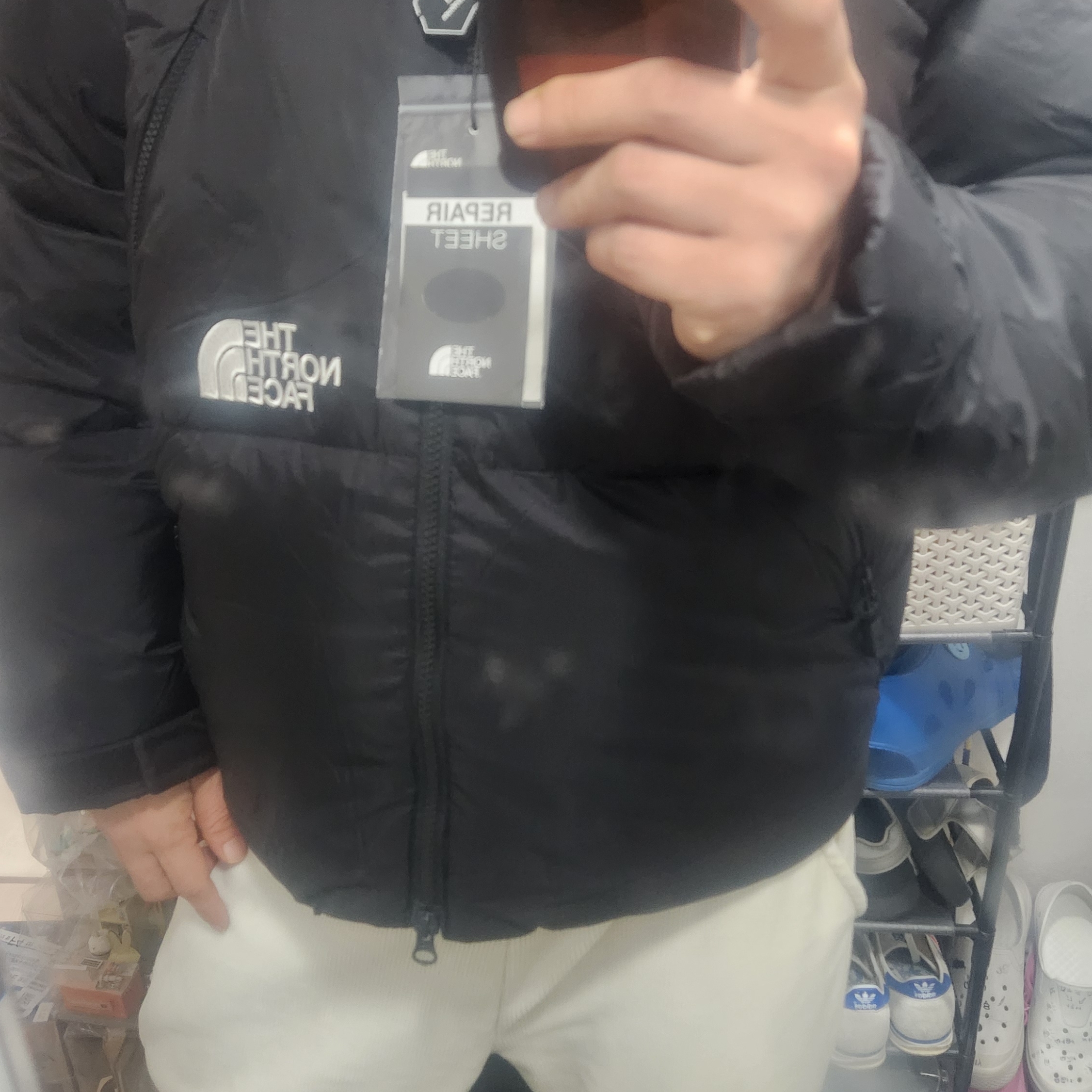The North Face White Label Project Down Jacket RDS Black - 25FW 착용 스타일
