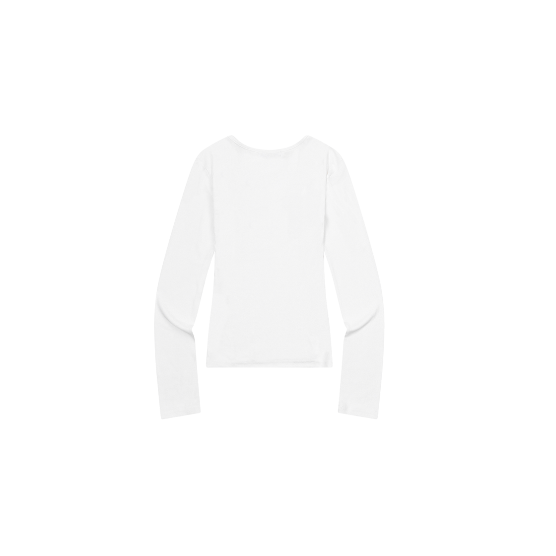 무센트 루에브 스퀘어넥 골지 긴팔 티 (4컬러) 화이트(MUCENT Luevve Square Neck Long Sleeve T (4Color) White) - 2