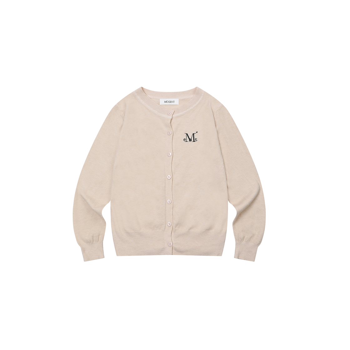 P0000BHR MUCENT Varichion Henry Neck Cadigan (3Color) Oatmeal