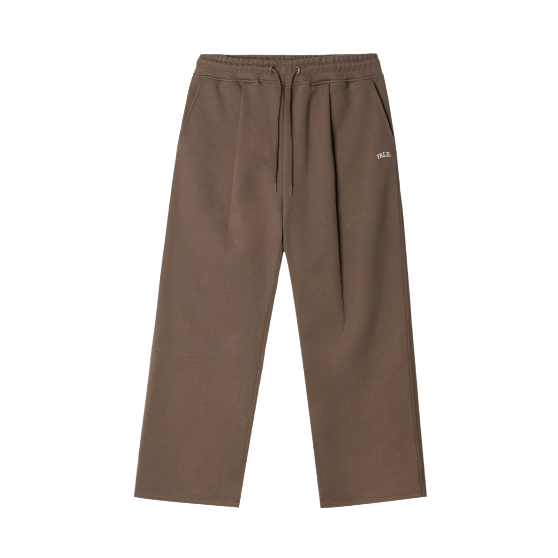 YGS1PT302SBR Yale Small Arch One Tuck Sweatpants Brown