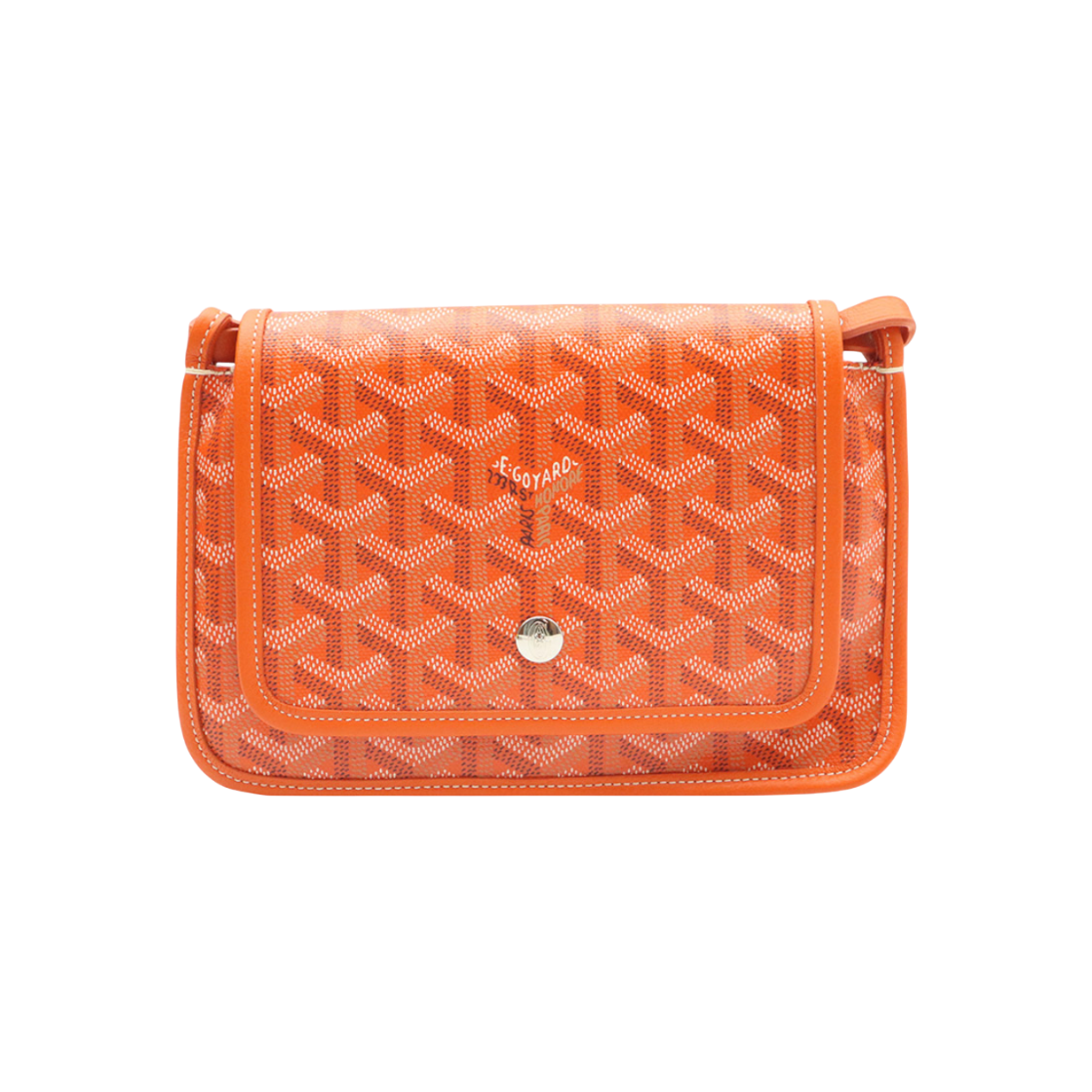ITGK5TGC83GN Goyard Plumet Mini Crossbody Bag in Orange Goyardine Canvas