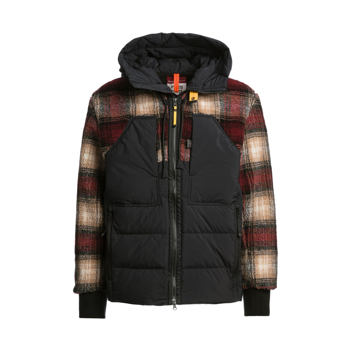 파라점퍼스 영 컬리 플리스 후드 레드 블랙 - 25FW(Parajumpers Young Curly Fleece Hoodie Red Black - 25FW)