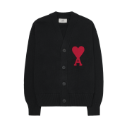 AMI de Coeur Oversize Cardigan Black - 21FW