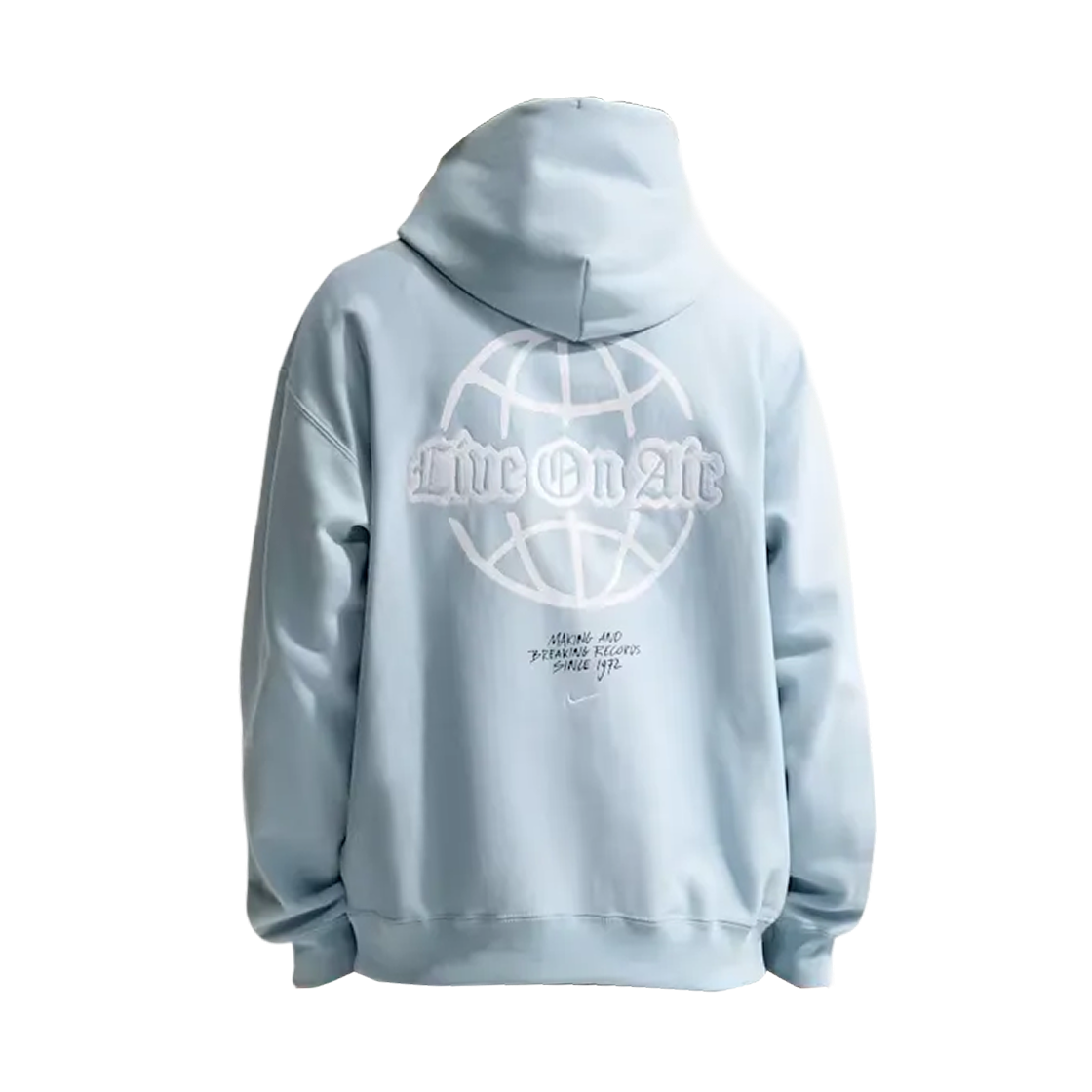 나이키 솔로 스우시 플리스 후드 라이트 아머리 블루 (IQ5559-440)(Nike Solo Swoosh Fleece Hoodie Light Armoury Blue (IQ5559-440)) - 2