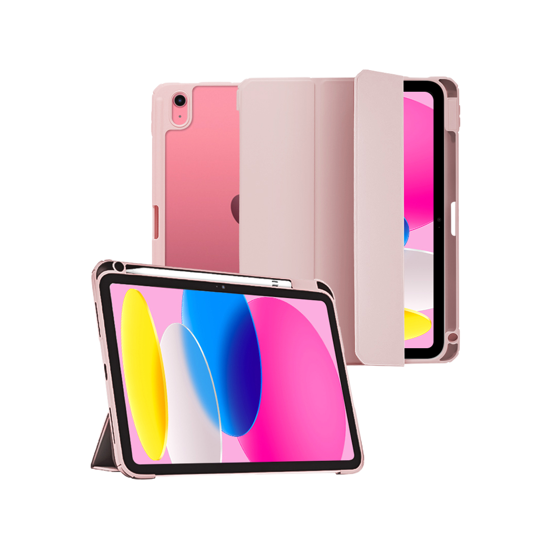 탱글우드 아이패드 10.9인치(10/11세대) 클리어 핏 케이스 애플펜슬 수납 스마트커버(Tanglewood iPad 10.9-inch (10th/11th Gen) Clear Fit Case with Apple Pencil Holder Smart Cover)