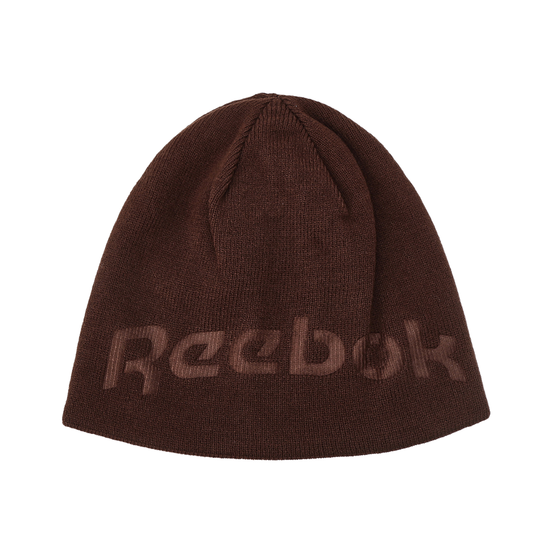 1000005880/REHE5FY10W3 Reebok Jacquard Logo Beanie Dark Brown