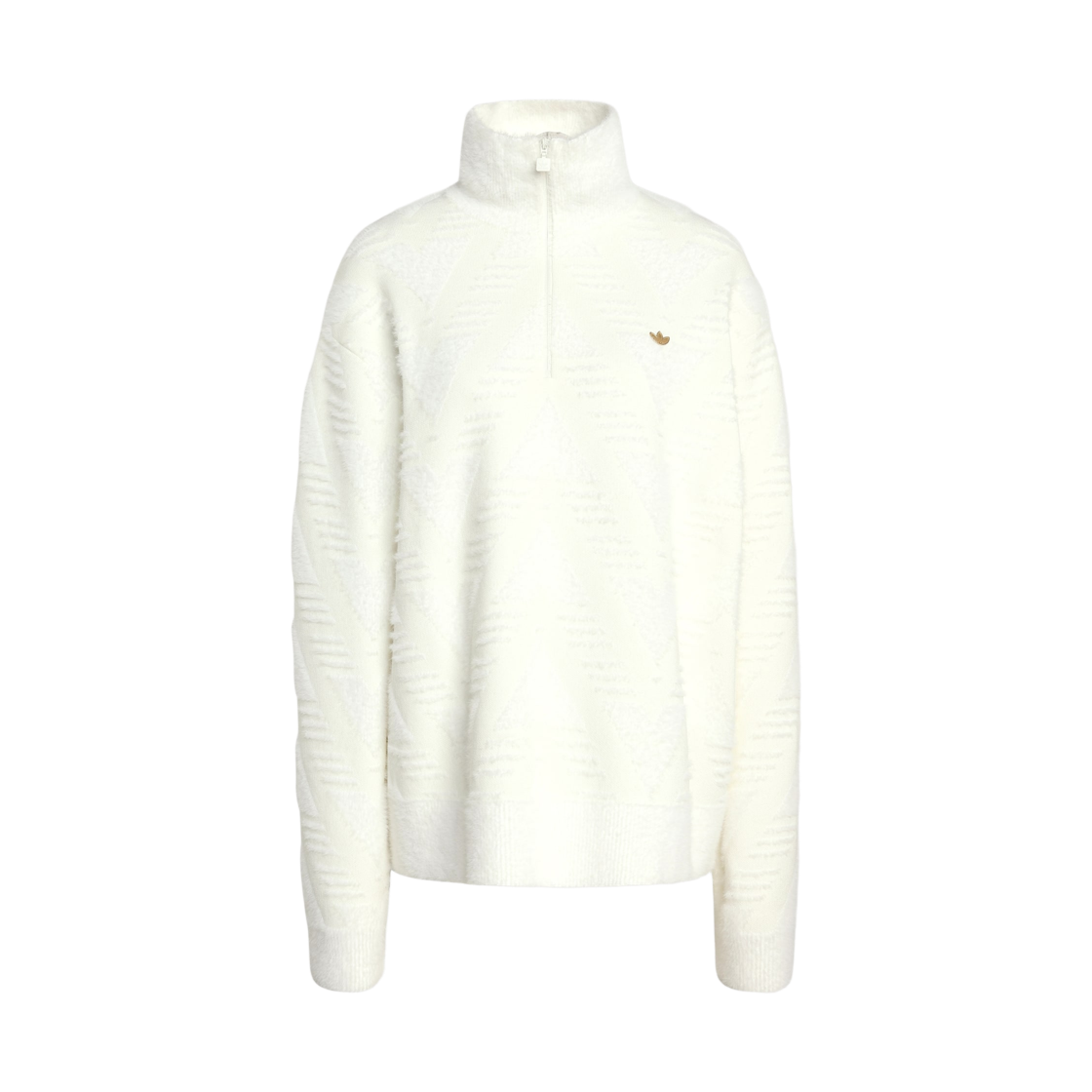 아디다스 하프 집 니트 스웨터 오프 화이트 - KR 사이즈(Adidas Half Zip Knit Sweater Off White - KR Sizing) - 1