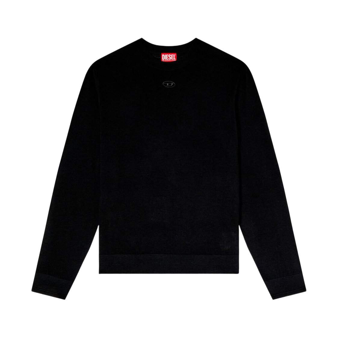 디젤 K-발륨 컷아웃 로고 울 점퍼 블랙(Diesel K-Valiam Cut-Out Logo Wool Jumper Black) - 1