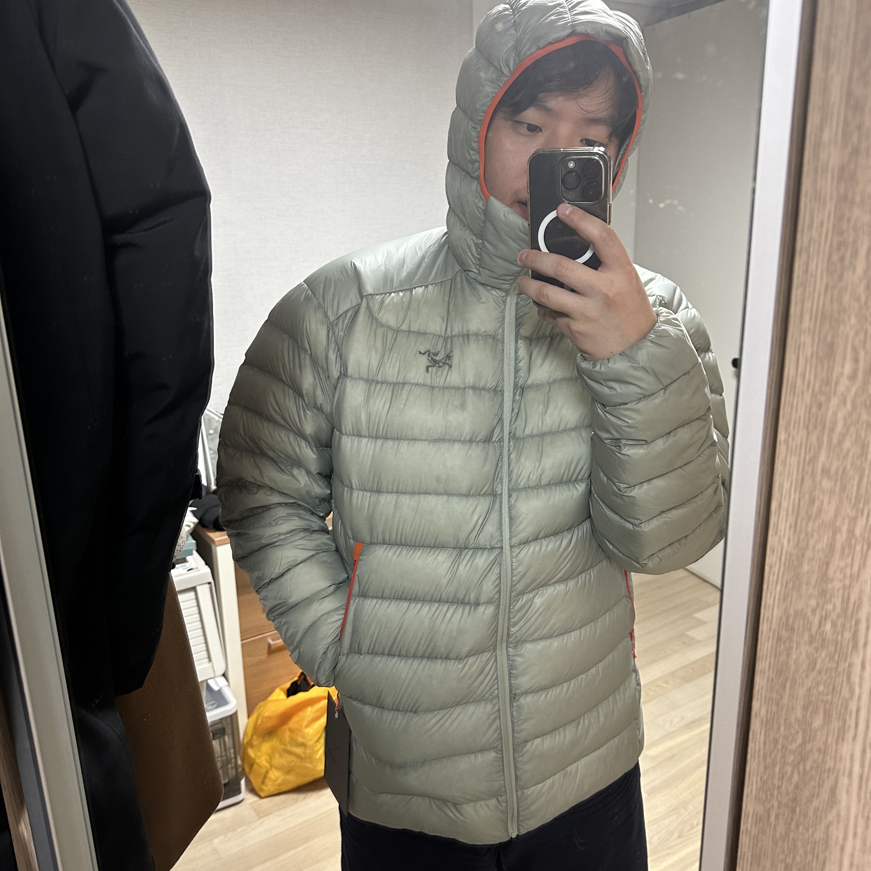 Arc'teryx Cerium Hoody Habitat 착용 스타일