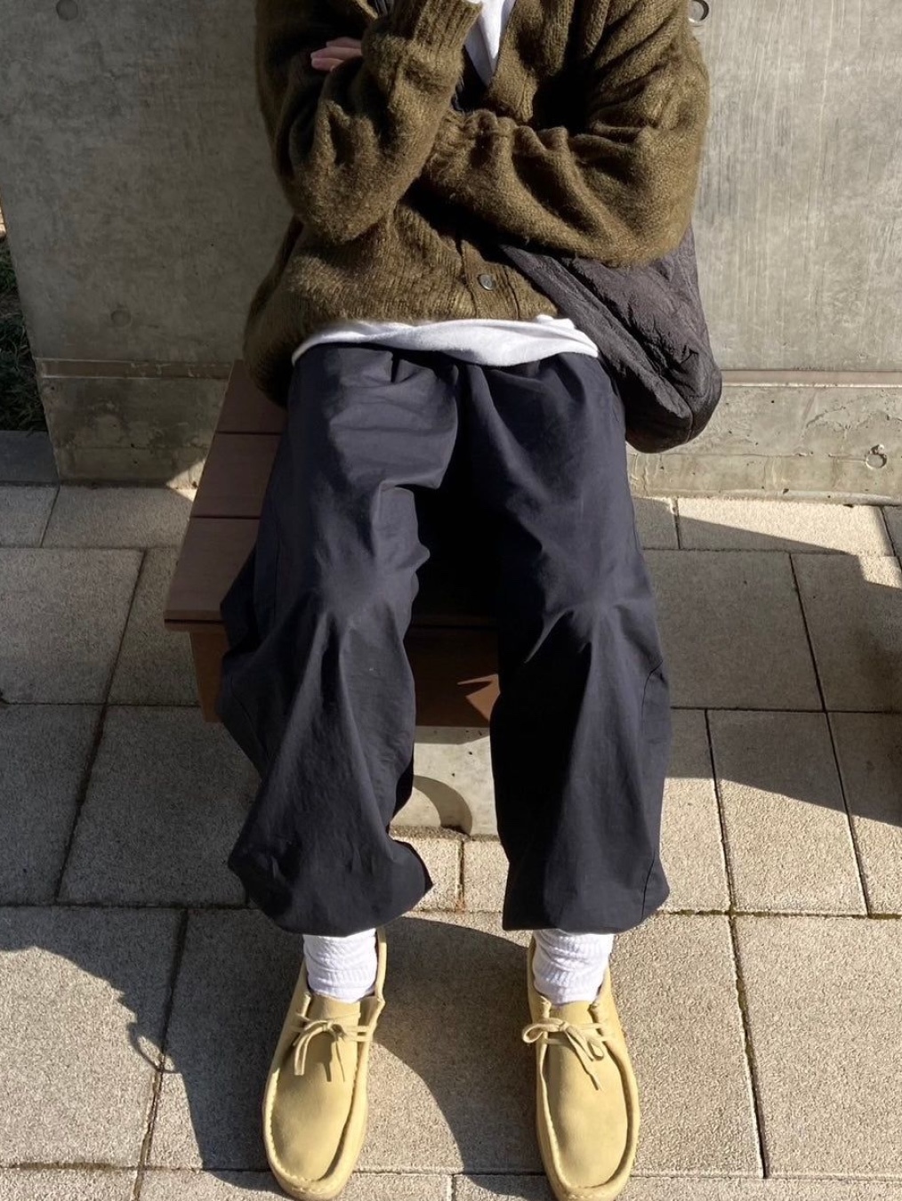 (W) Clarks Meare Walla Maple Suede, Clarks Wallabee GTX Maple Suede - 25FW 착용 스타일 - 2