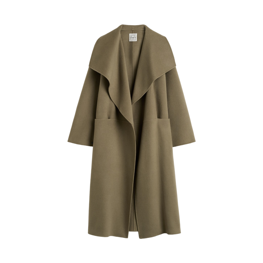 254-WRO0196-FB0049-288 (W) Toteme Signature Double Coat Hazel