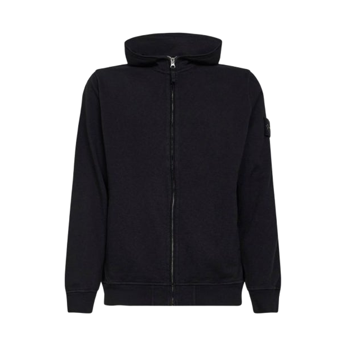 스톤 아일랜드 6100032 말파일 플리스 올드 이펙트 레귤러핏 집업 후드 스웨트셔츠 블랙 - 26SS(Stone Island 6100032 Malfile Fleece Old Effect Regular-Fit Zip-Up Hooded Sweatshirt Black - 26SS) - 1