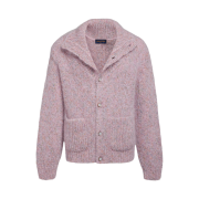Louis Vuitton Tweed Mohair Cardigan Dusty Pink