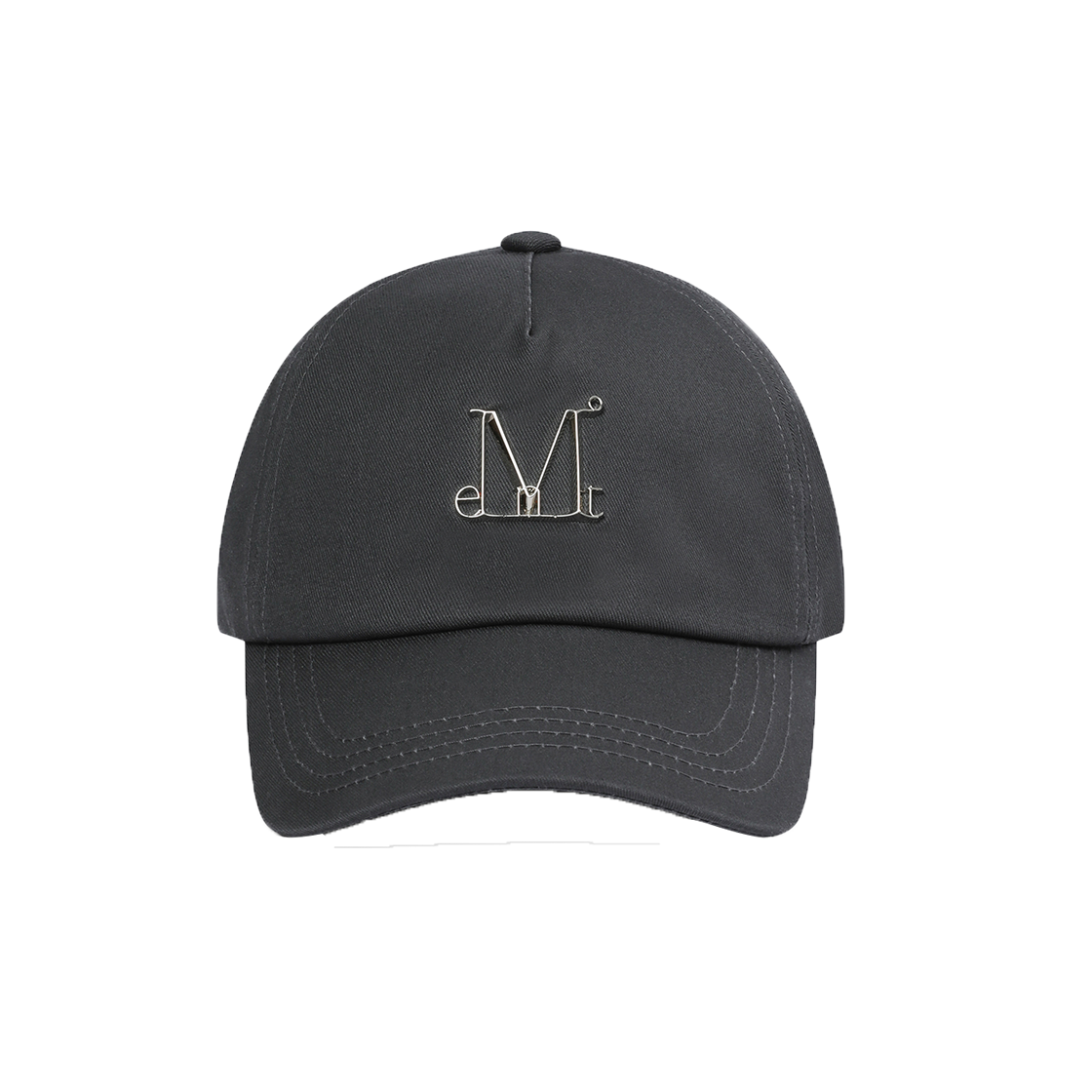 무센트 시그니처 메탈 로고 볼캡 (3컬러) 차콜(MUCENT Signature Metal Logo Ball Cap (3Color) Charcoal)