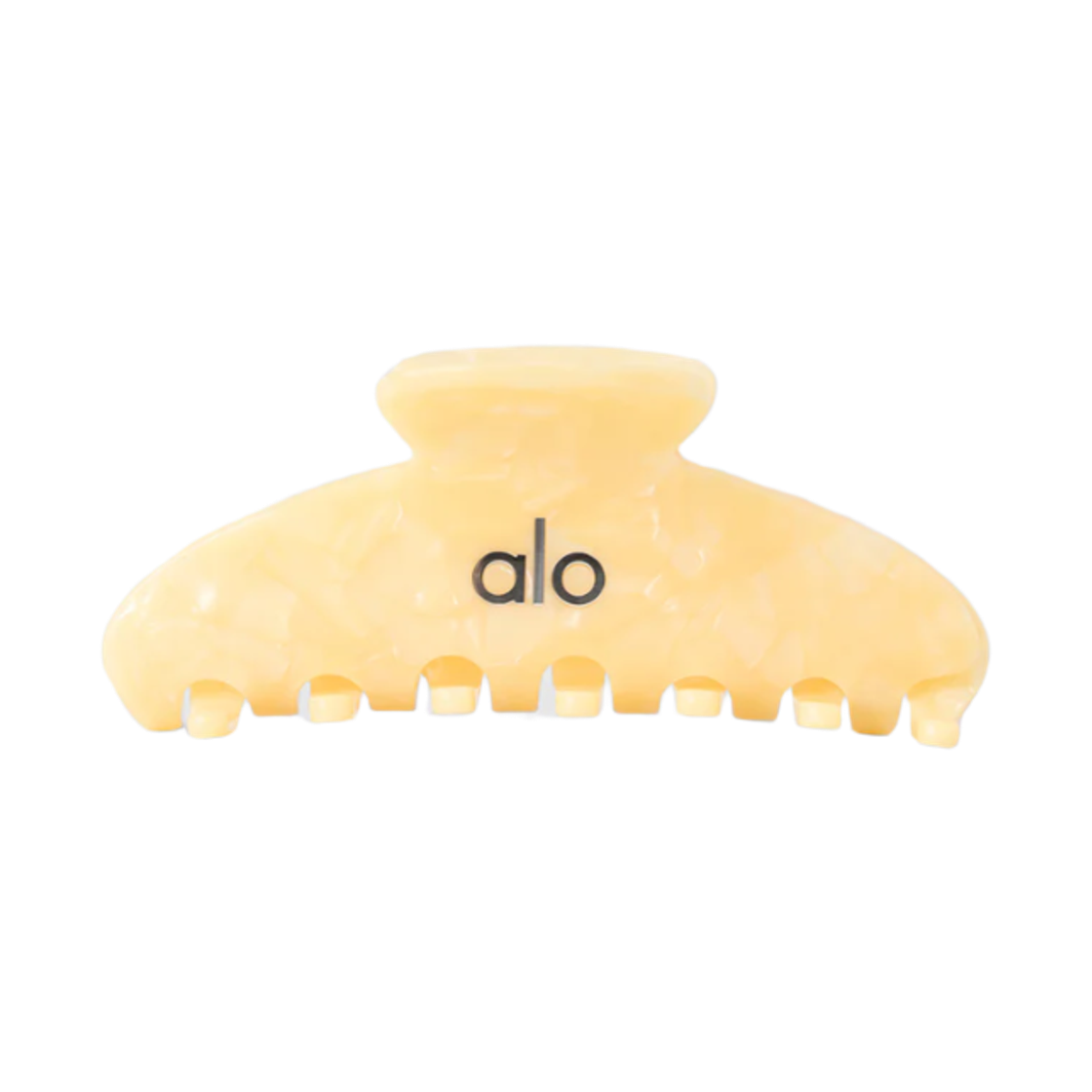 (W) 알로 요가 90's 클로 클립 캔들라이트 옐로우 쉘((W) Alo Yoga 90's Claw Clip Candlelight Yellow Shell)