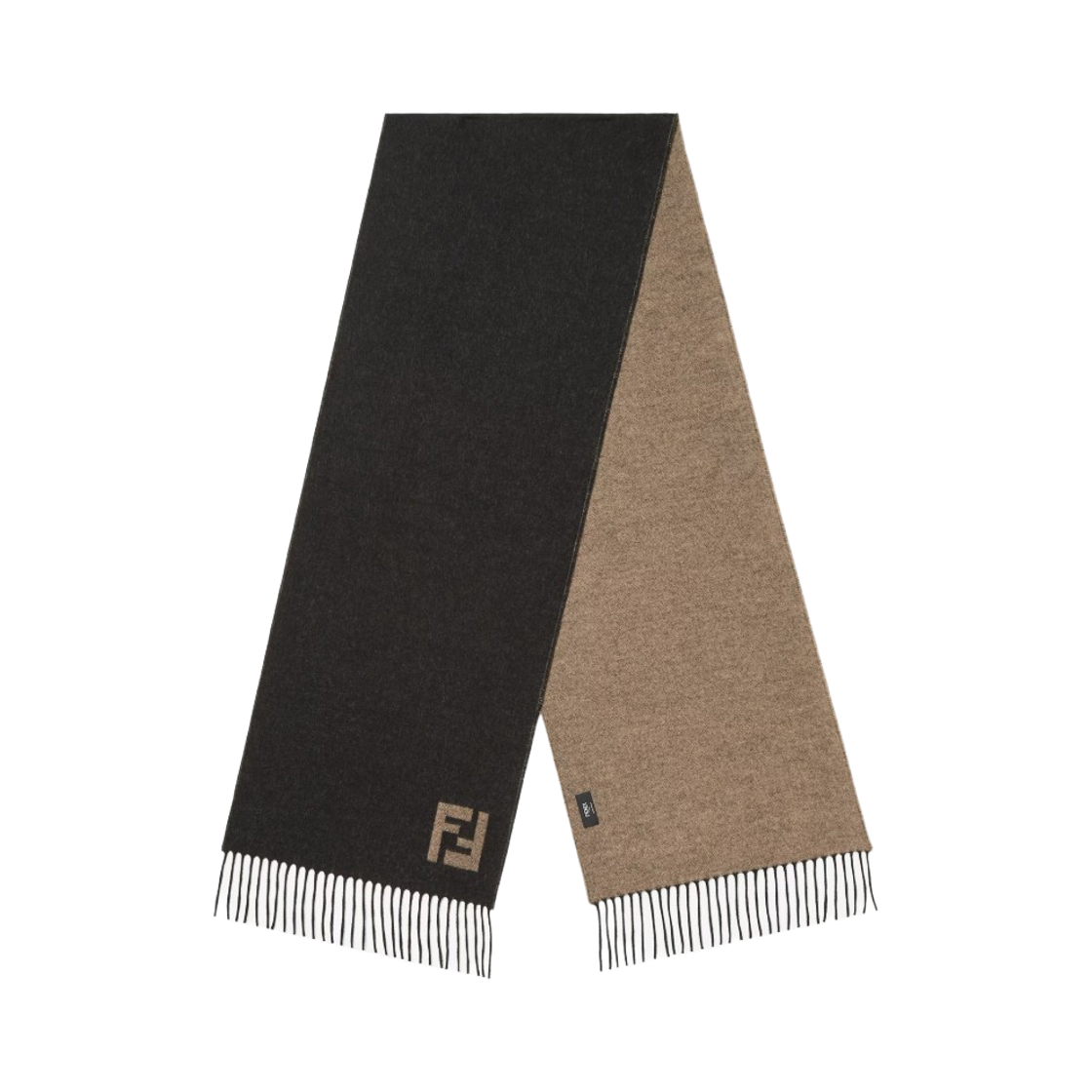 FXS734AYBFF1TTF Fendi Wool Cashmere Muffler Beige