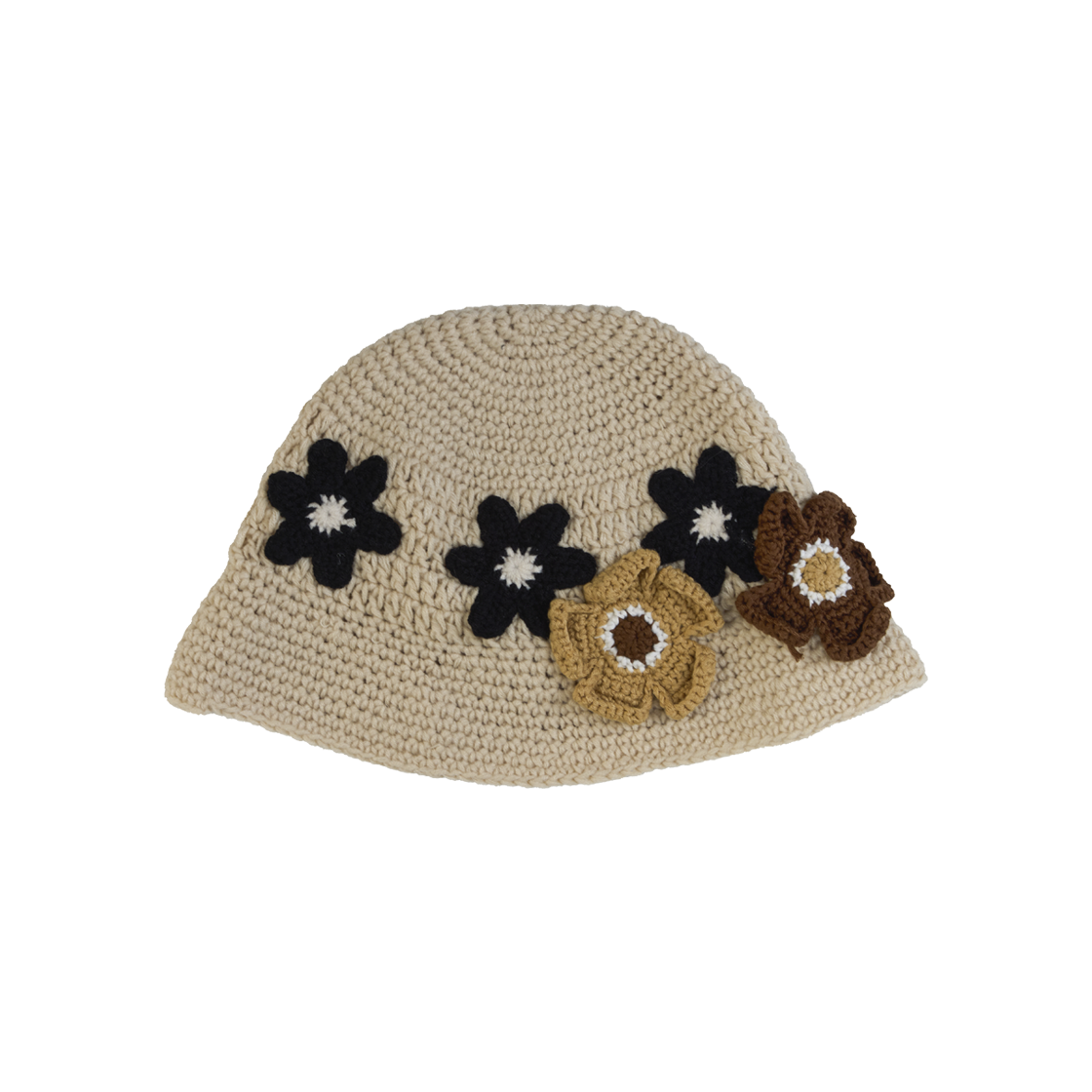 더그레이티스트 블로썸니트버킷햇 베이지(THE GREATEST Blossom Knit Bucket Hat Beige)