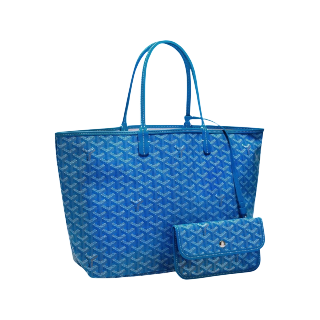 고야드 생루이 PM 백 스카이 블루 (크로 포함)(Goyard Saint Louis PM Bag Sky Blue (with Croc))