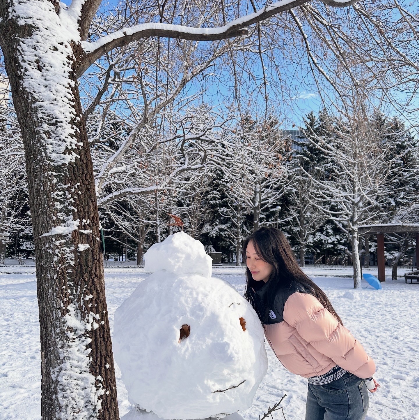 (W) The North Face Nuptse Short Jacket Pastel Pink, (W) UGG Classic Ultra Mini New Heights Boots Black 착용 스타일 - 2