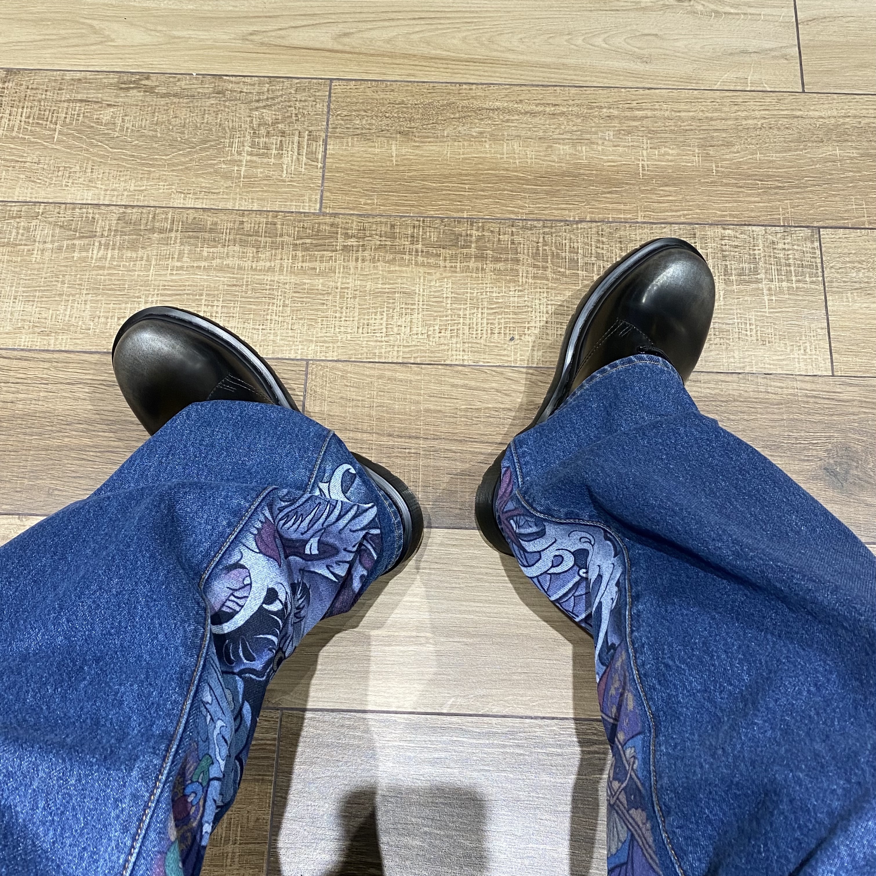 Dr. Martens 1461 Silver Arcadia Multi 착용 스타일