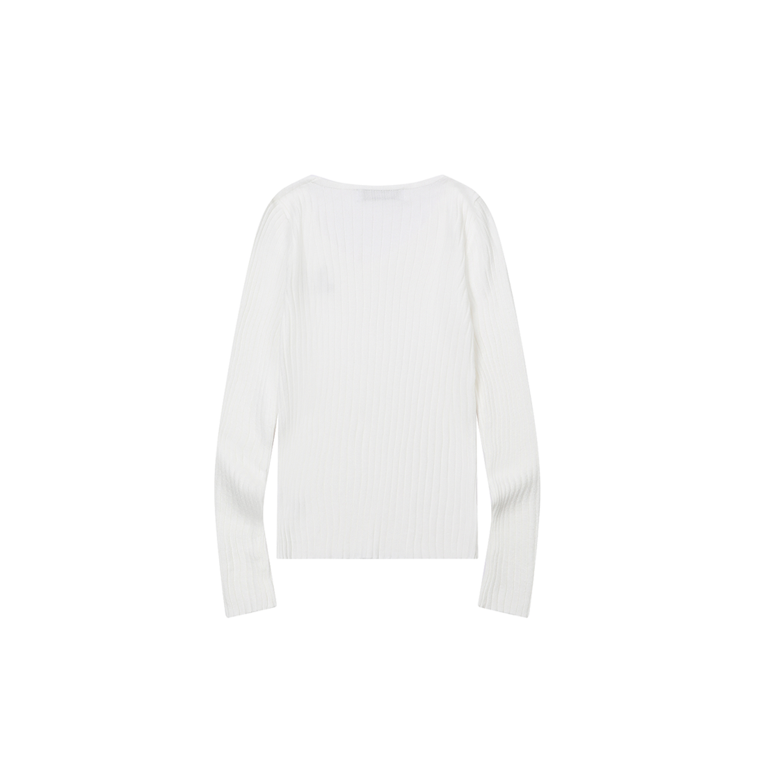 무센트 샤론 브이넥 크롭 골지 니트 (3컬러) 아이보리(MUCENT Sharon V-Neck Crop Rib Knit (3Color) Ivory) - 2