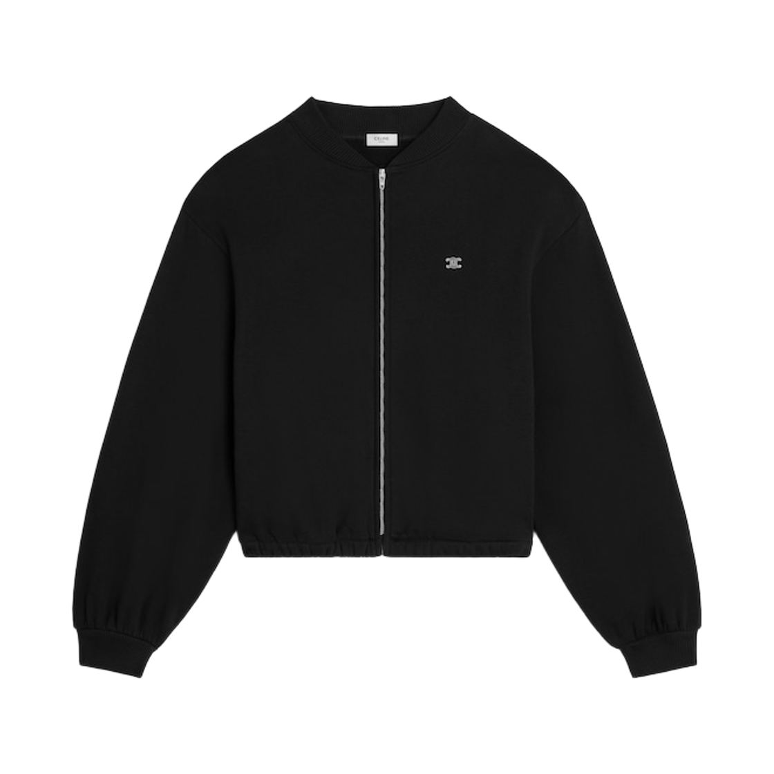 RY0SD1233-38AW (W) Celine Cotton Fleece Teddy Jacket Black White